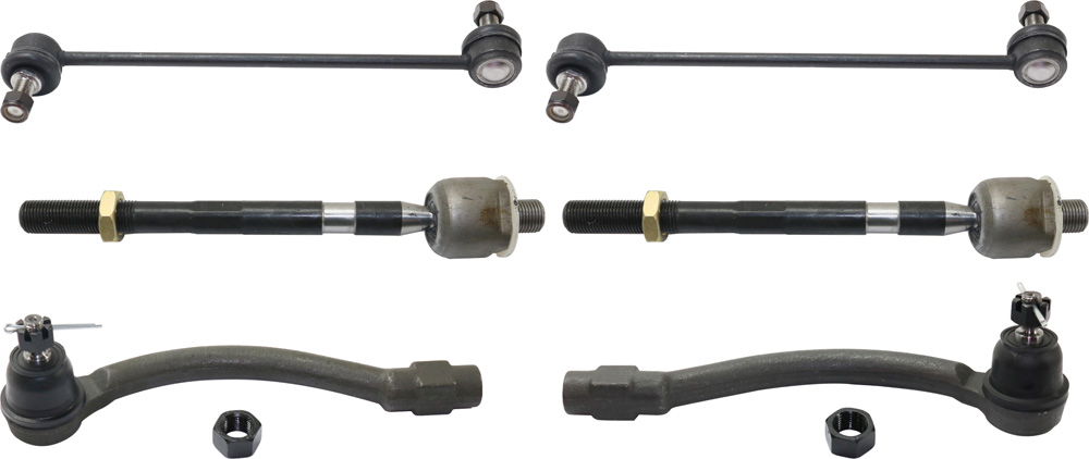 AM ELANTRA 11-16 VELOSTER 12-17 FRONT SUSPENSION KIT RH AND LH 6 pc kit with Sway Bar Links and Tie Rod Ends SKU KIT 111517-05 OEM 548300U000-548304L000-565403X0