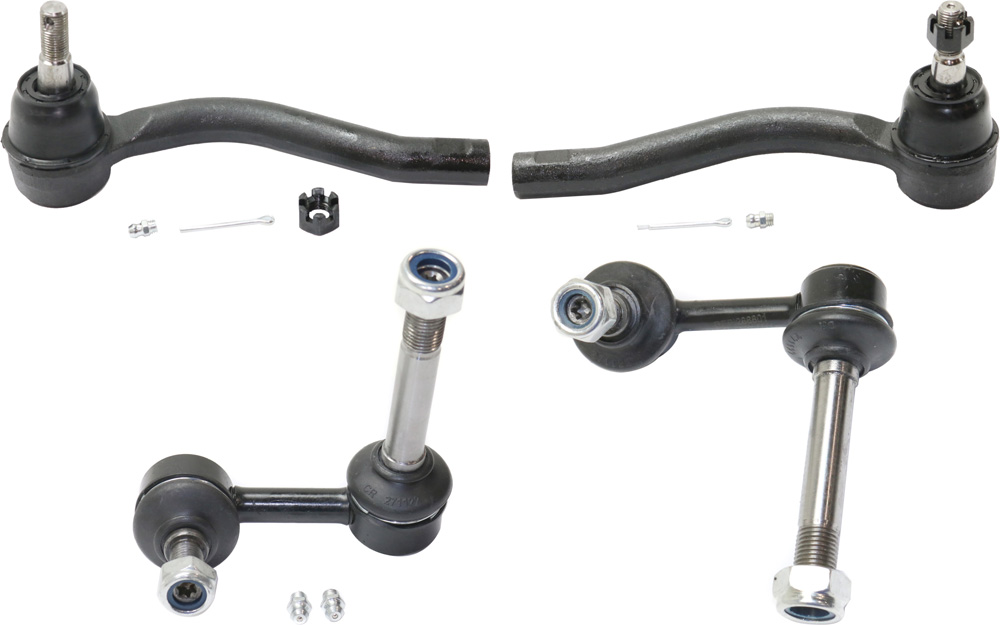 AM 370Z 09-20 G35-07-08 FRONT SUSPENSION KIT RH AND LH 4 pc Kit w Sway Bar Links and Tie Rod Ends SKU KIT 111517-16 OEM 1017993-45G20756 SL883-5451777
