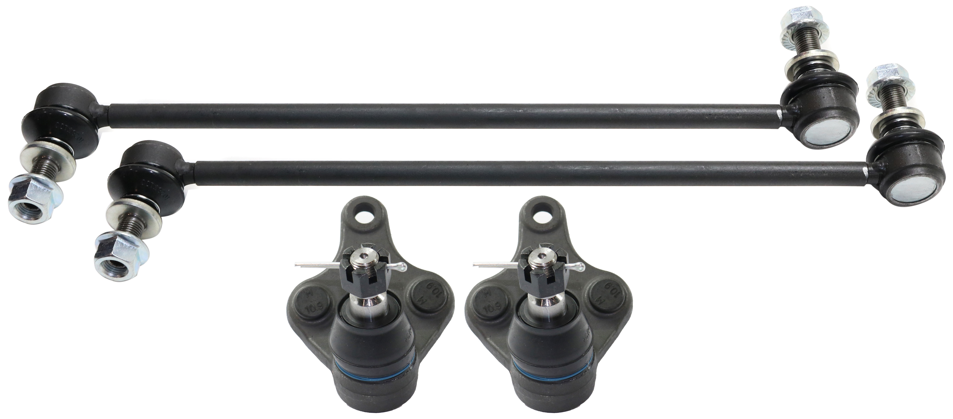 AM RAV4-06-18 XB 08-15 FRONT SUSPENSION KIT RH AND LH 4 pc kit with Ball Joints and Sway Bar Links SKU KIT 111517-23 OEM 4333019245-1015228-2651854-545