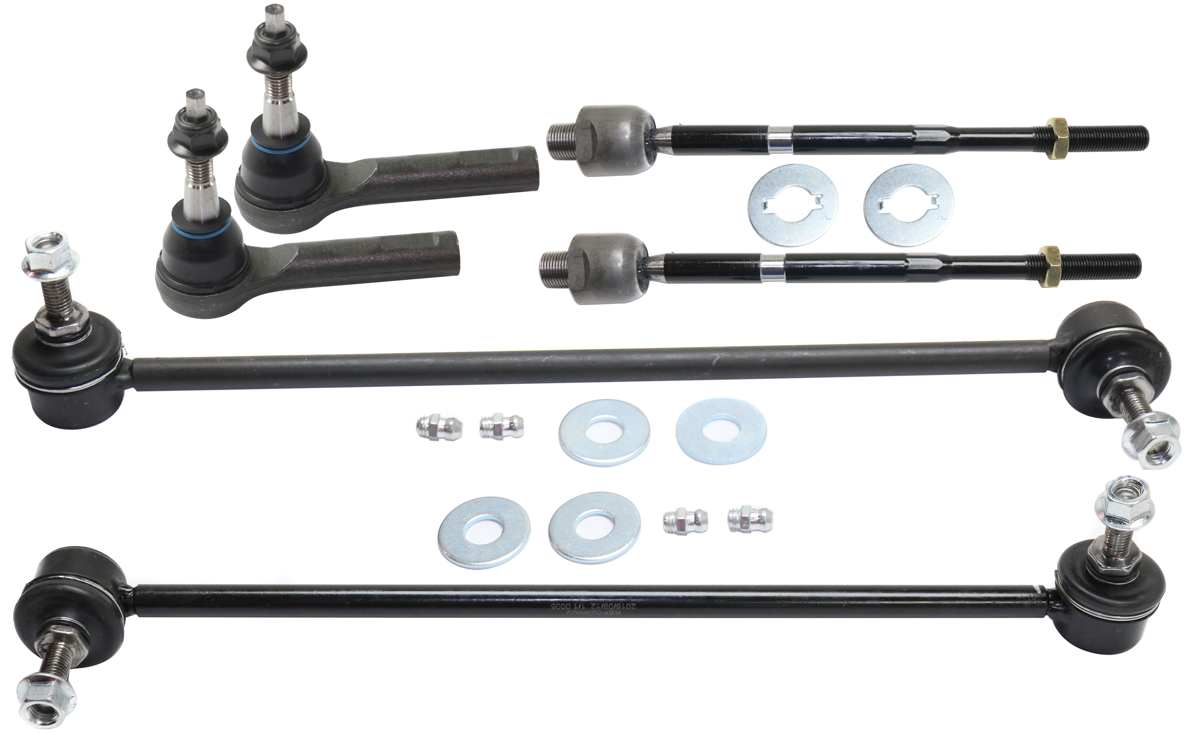 AM CAMARO 10-15 FRONT SUSPENSION KIT RH AND LH 6 pc Kit with Sway Bar Links and Tie Rod Ends SKU KIT 111517-31 OEM GS508104 SL90051 GS508105 SL90