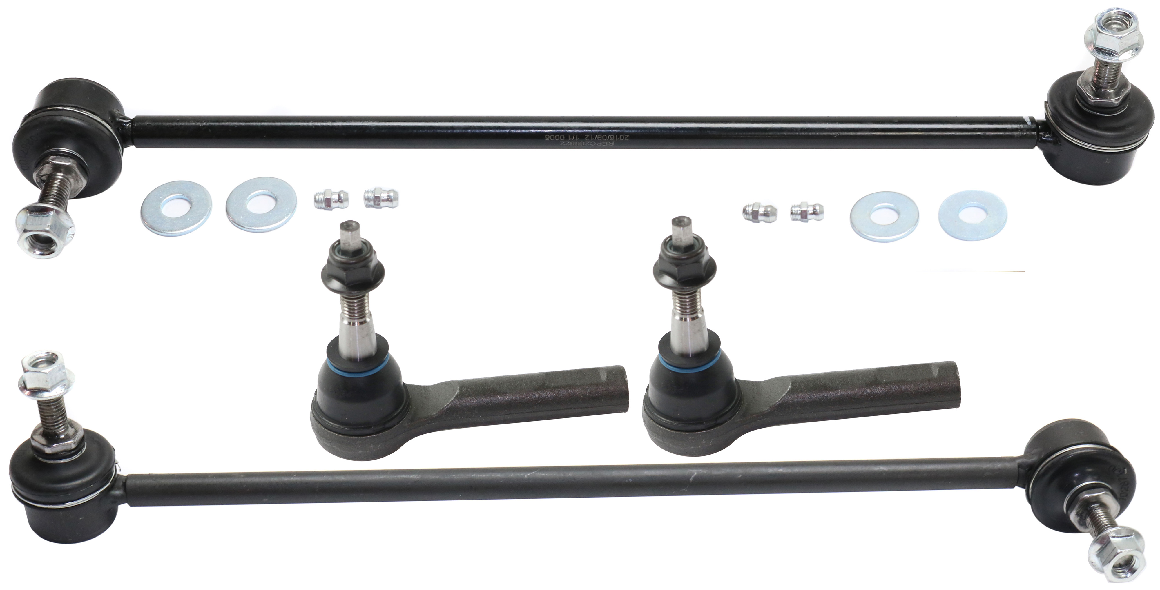 AM CAMARO 10-11 FRONT SUSPENSION KIT RH AND LH 4 pc Kit with Sway Bar Links and Tie Rod Ends SKU KIT 111517-32 OEM GS508104 SL90051 GS508105 SL90