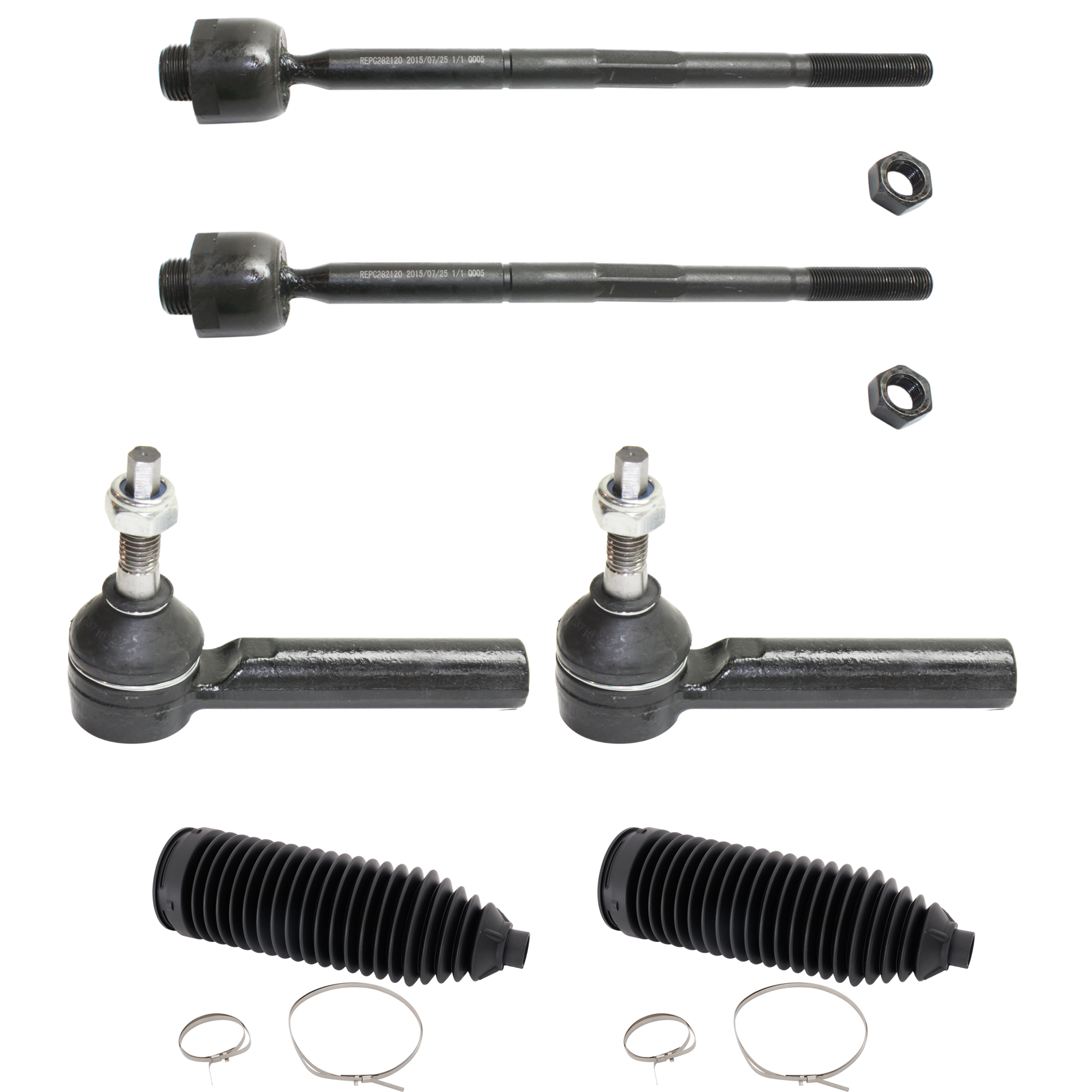 AM AVALANCHE 07-13 ESCALADE 07-14 FRONT SUSPENSION KIT RH AND LH 6 pc kit with Steering Rack Boots and Tie Rod Ends SKU KIT 111822-03 OEM 15254057-15254061-2695587-4051