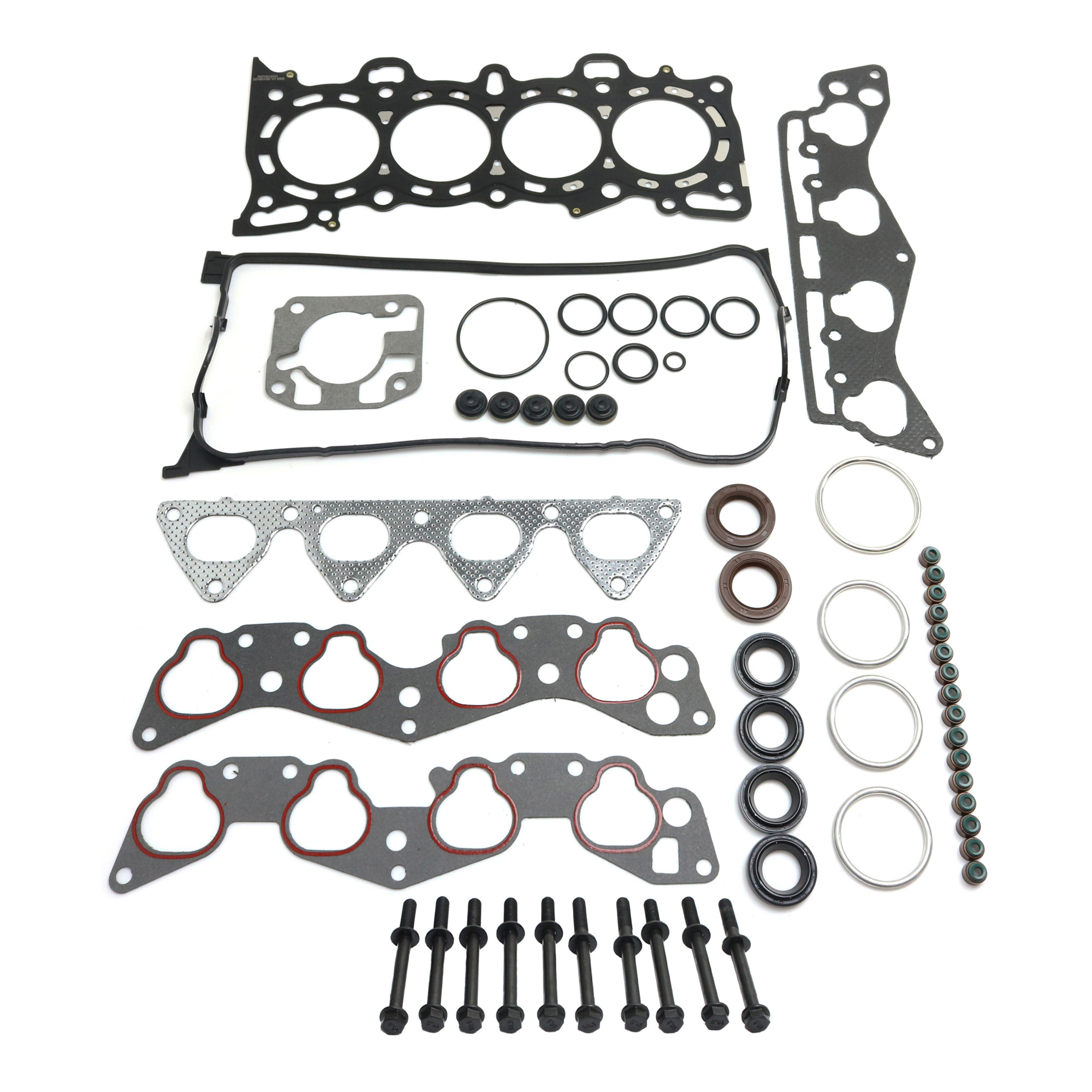 AM CIVIC 96-00 CIVIC DEL SOL 96-97 HEAD GASKET SET 11 pc Kit 1.6L Engine w Cylinder Head Bolt Cylinder Head Gasket SKU KIT 111914-06