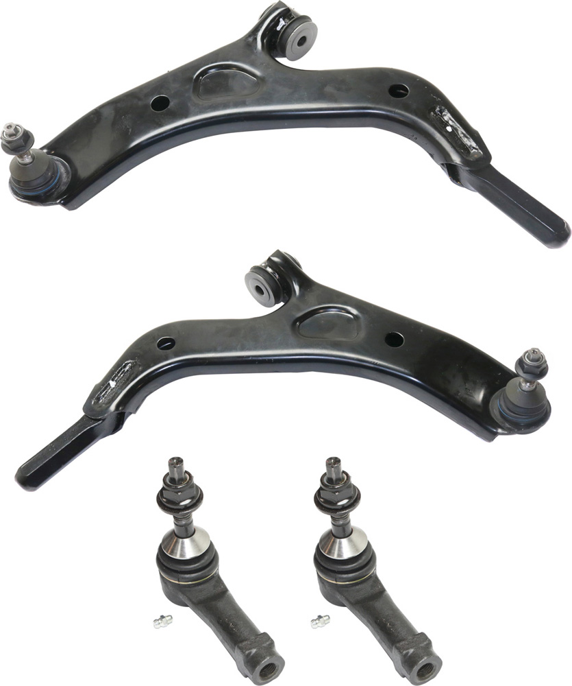 AM SABLE TAURUS TAURUS X 08-09 FRONT CONTROL ARM KIT RH AND LH Lower 4 pc kit with Tie Rod Ends SKU KIT 112118-04 OEM 8G1Z3079L 8G1Z3079A 8G1Z3078A
