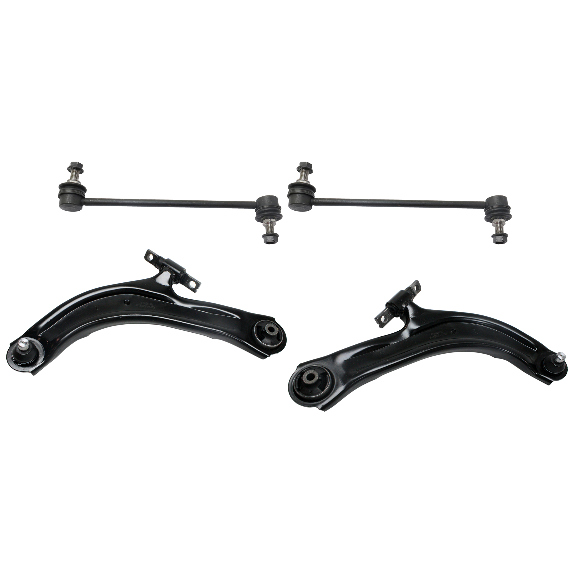 AM SENTRA 07-12 FRONT CONTROL ARM KIT RH AND LH Lower 4 pc kit with Sway Bar Links SKU KIT 112118-24 OEM 54501ET000-54500ET000-54618ET0