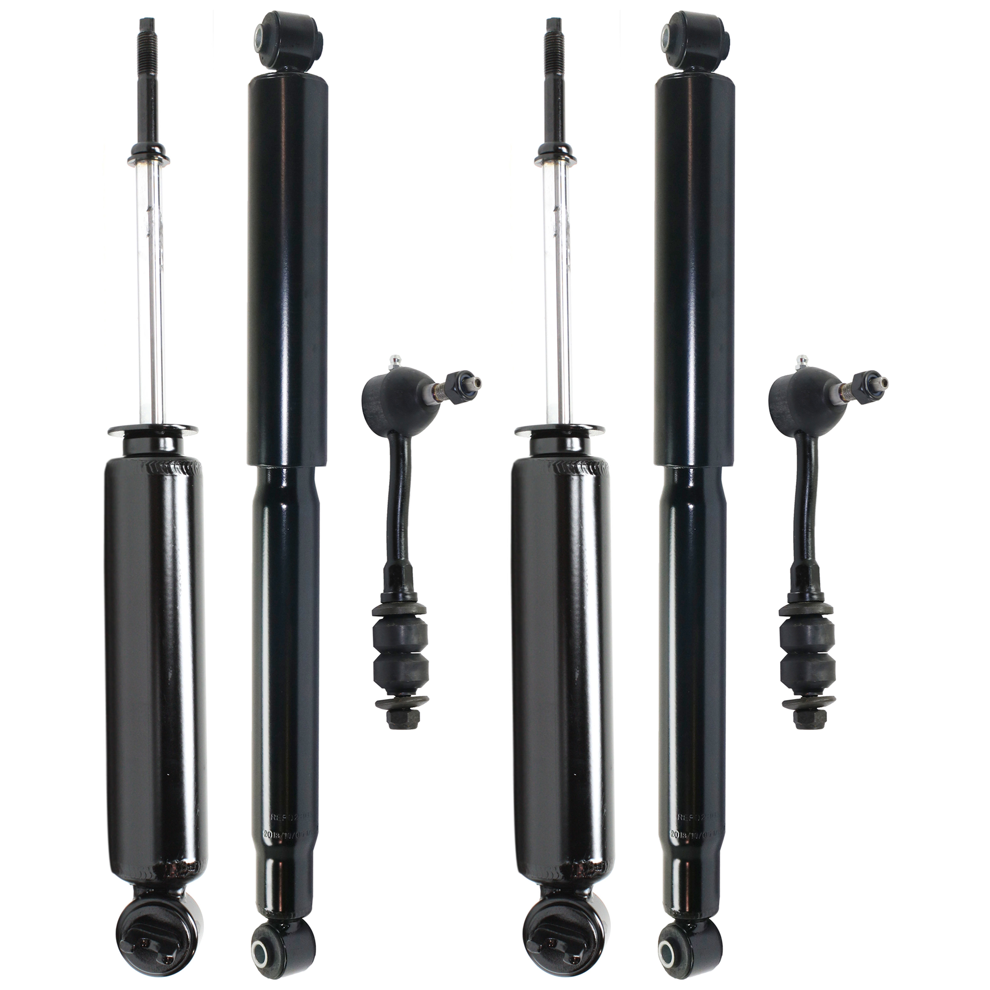 AM DAKOTA 97-04 DURANGO 99-03 SUSPENSION KIT RH AND LH 6 pc kit with Shock Absorbers and Sway Bar Links SKU KIT 112222-09 OEM 4883055-4883055AB 22046455-220