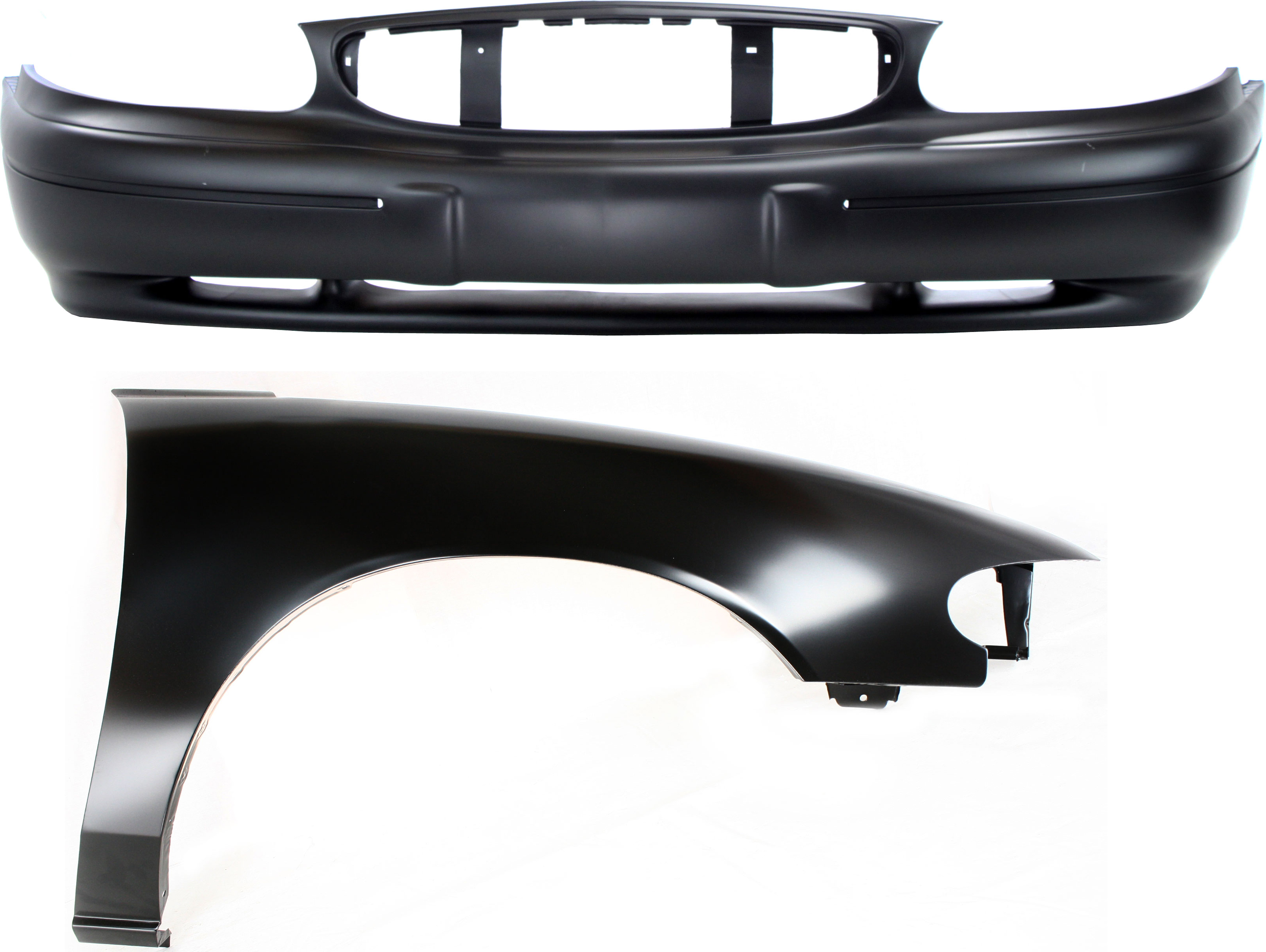AM CENTURY 97-03 FRONT FENDER RH 2 pc kit with Bumper Cover SKU KIT 112617-108 Partslink GM1241259 GM1000543 OEM 12455104-12369156