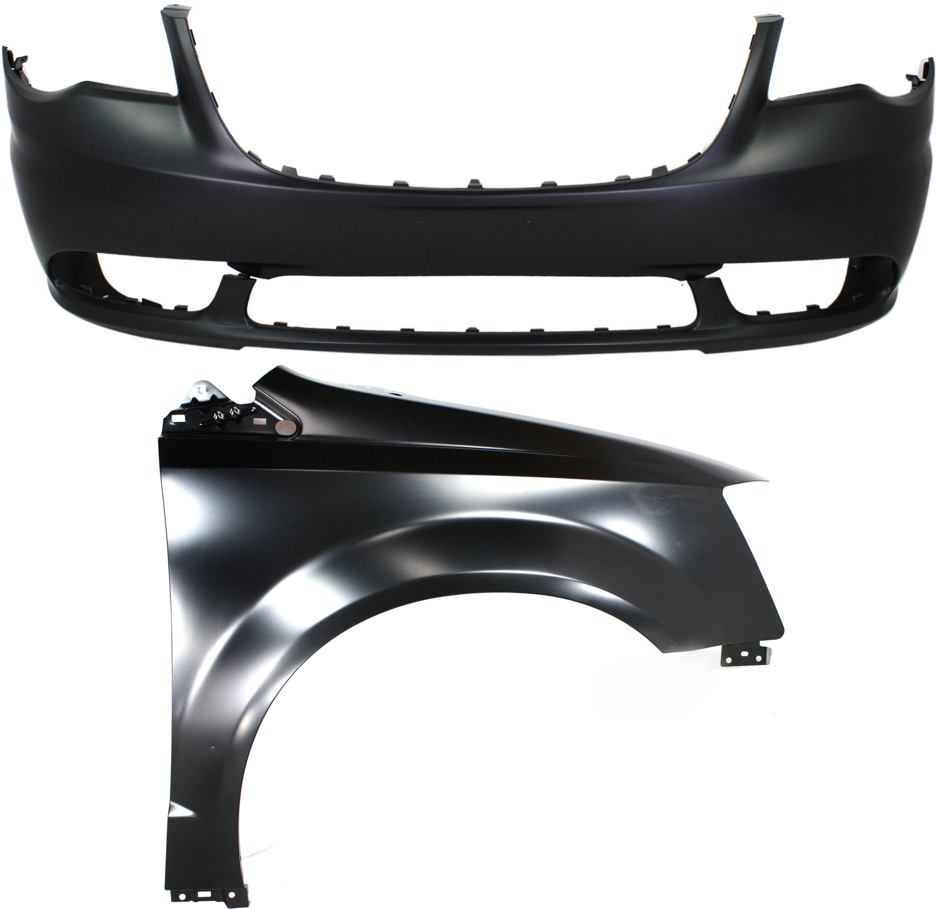 AM TOWN COUNTRY 11-16 FRONT FENDER RH 2 pc Kit Includes Bumper Cover CAPA SKU KIT 112617-255 Partslink CH1000990C CH1241262C OEM 68029128AB 68088967AA