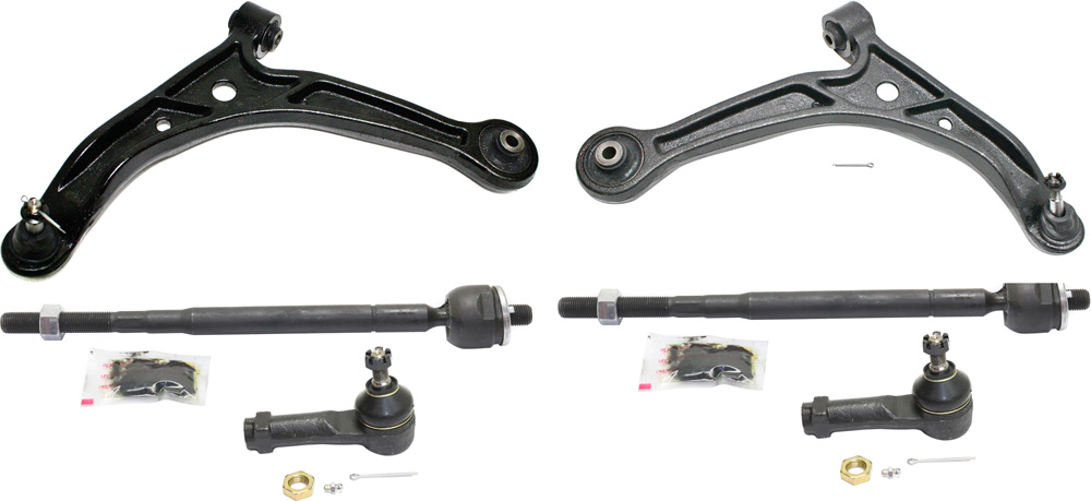 AM ODYSSEY 99-01 FRONT CONTROL ARM KIT RH AND LH Lower 6 pc kit with Tie Rod Ends SKU KIT 112818-06 OEM 51360S0XA02-51350S0XA02-53010S