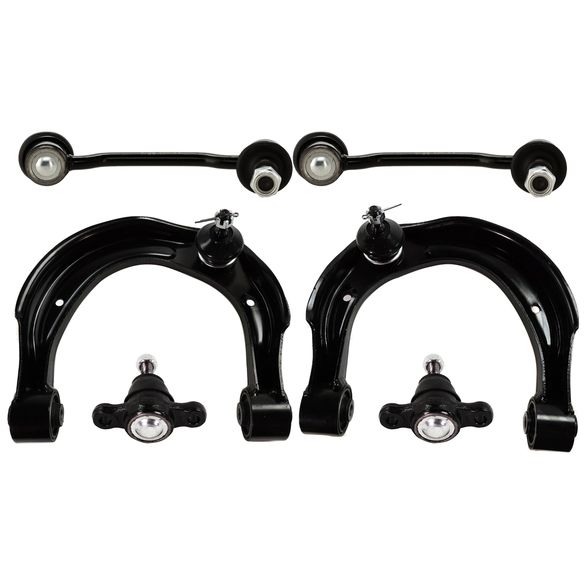 AM AZERA 06-11 FRONT CONTROL ARM KIT RH AND LH Upper 6 pc kit with Ball Joints and Sway Bar Links SKU KIT 112818-31 OEM 1015371-1016051-2601639-505135