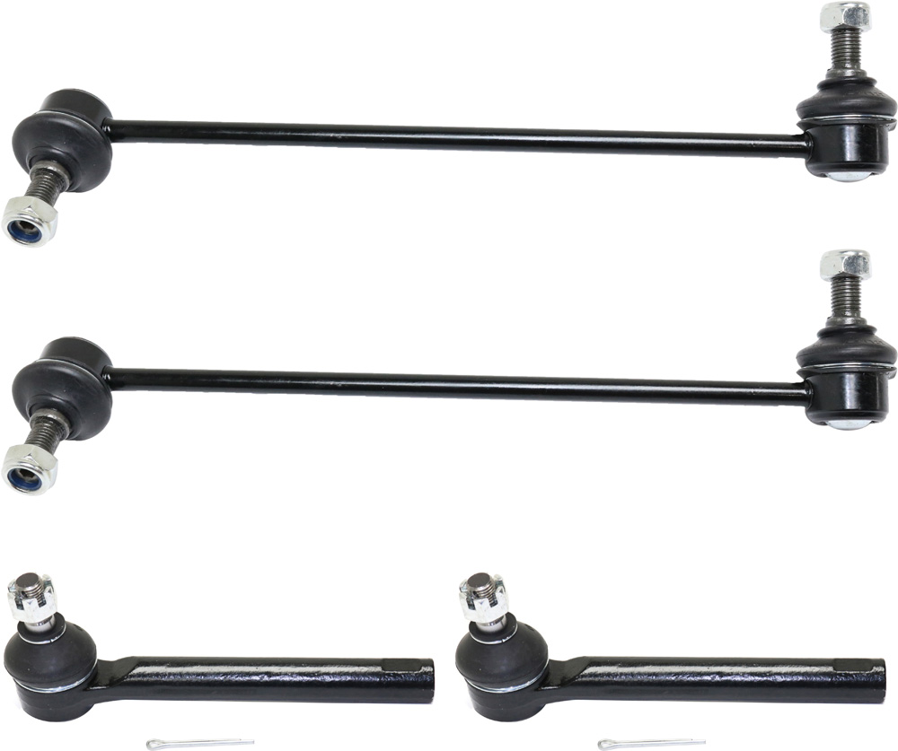 AM MURANO 03-04 FRONT SUSPENSION KIT RH AND LH 4 pc kit w Sway Bar Links and Tie Rod Ends SKU KIT 112917-05 OEM 1015272-1015552-1880255-265158
