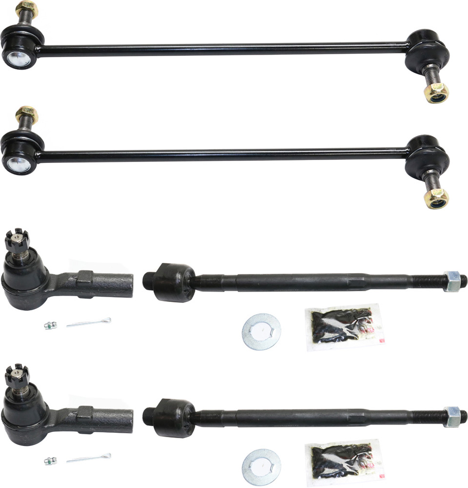 AM RIDGELINE 06-14 FRONT SUSPENSION KIT 6 pc Kit with Sway Bar Links and Tie Rod Ends SKU KIT 112917-08 OEM 101-638-926-530-575-000-000-000-000