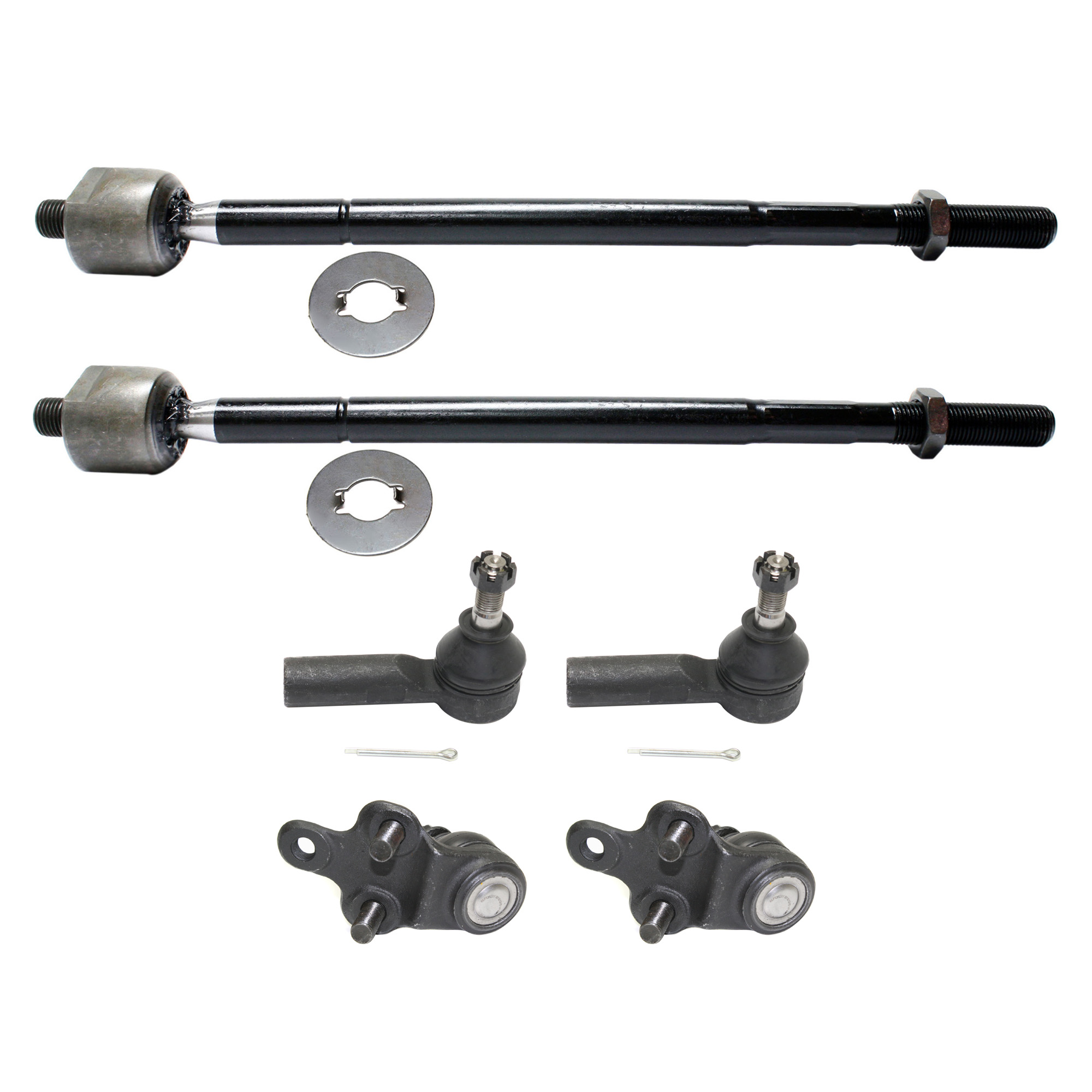 AM CAMRY 92-01 AVALON 95-04 FRONT SUSPENSION KIT RH AND LH 6 pc kit with Ball Joints and Tie Rod Ends SKU KIT 113013-04 OEM 104218-256025-1014286-26013