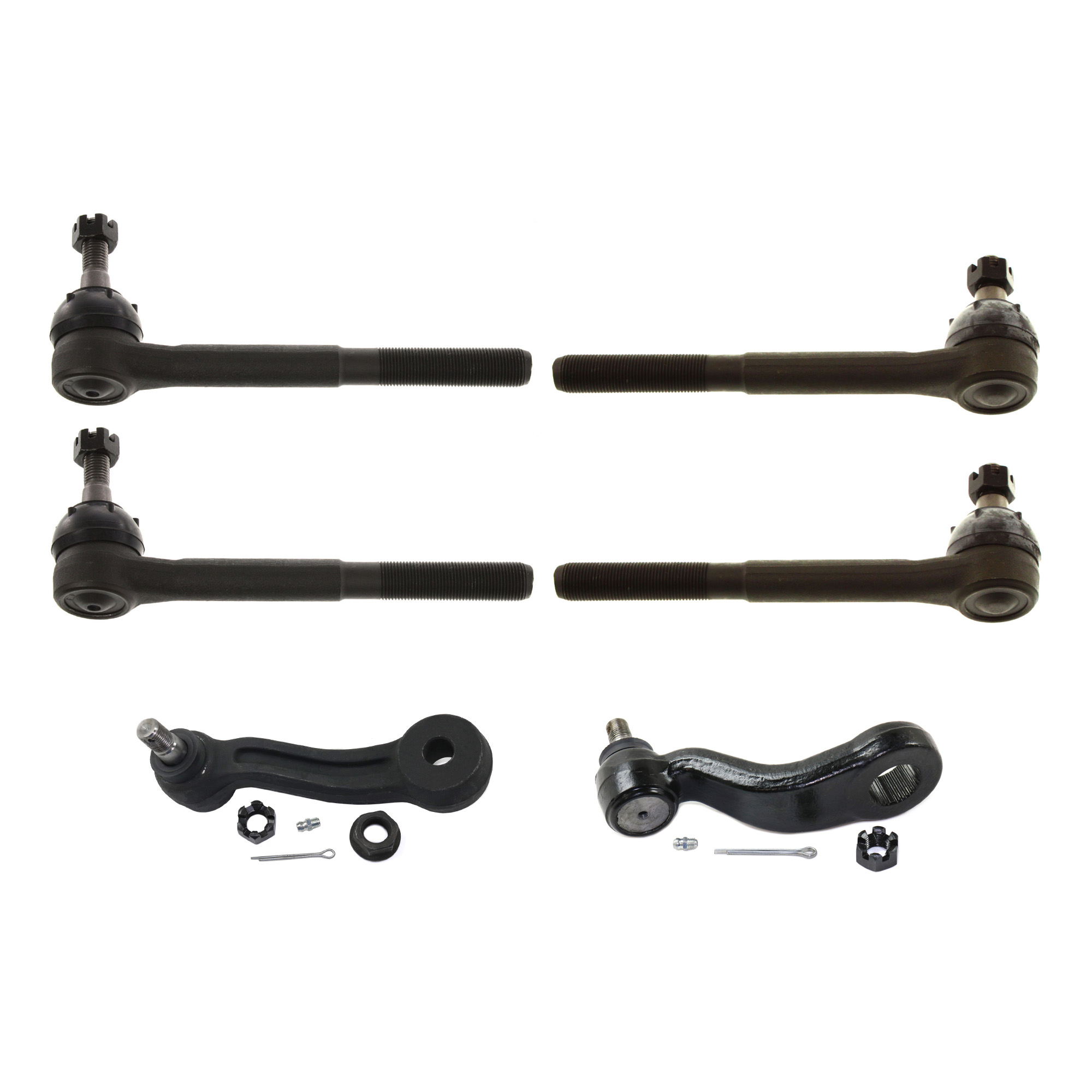 AM C K FULLSIZE P U YUKON 93-00 FRONT SUSPENSION KIT 6 pc Kit with Idler Arm Pitman Arm and Tie Rod Ends SKU KIT 113013-12 OEM 190142-986008-2683691-4501103