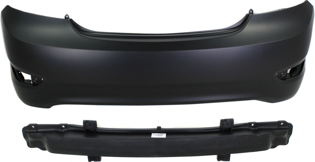 AM ACCENT 12-17 REAR BUMPER COVER 2 pc Kit with Bumper Reinforcement SKU KIT 11316-12 Partslink HY1100184 HY1106148 OEM 866111R000-866311R010