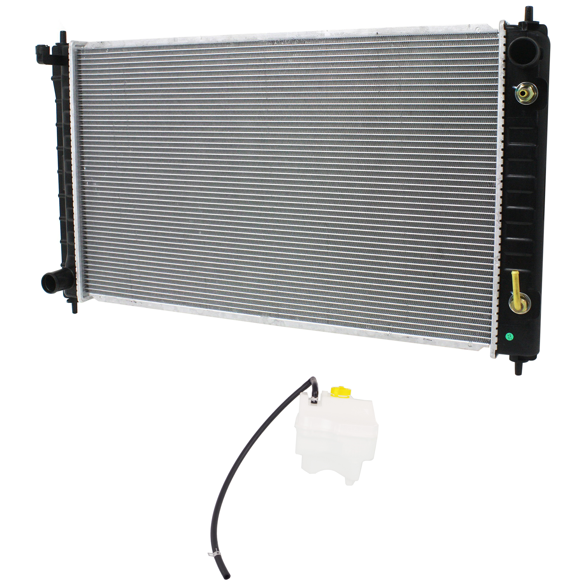 AM ALTIMA 13-18 MAXIMA 16-18 RADIATOR 2 pc kit Aluminum Core 4-6 Cyl 2.5L 3.5L Engine 1 Row Core w Coolant Tank SKU KIT 120622-113 Partslink NI3014123 NI3010210 OEM 217103TA1A 21460ZN50B 21460ZN5