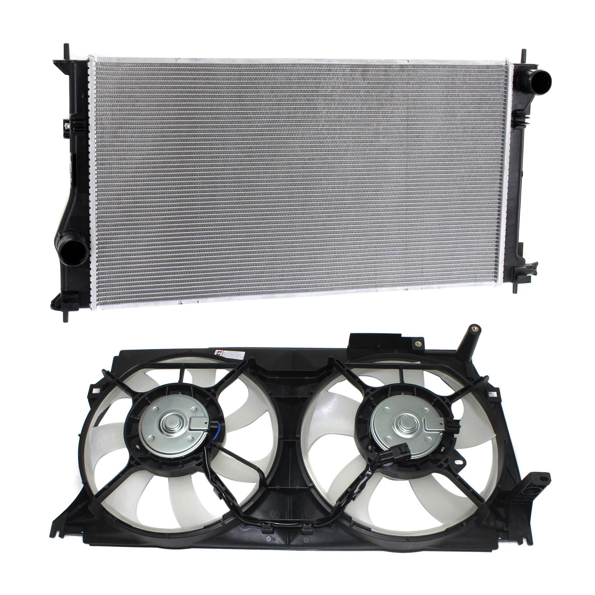 AM BRZ 13-18 TOYOTA 86-17-20 RADIATOR AND FAN KIT 2 pc kit 4 Cyl 2.0L SKU KIT 120622-36 Partslink SC3010109 SU3115130 SC3115105 OEM SU00301172 SU00301175 PFM 4512