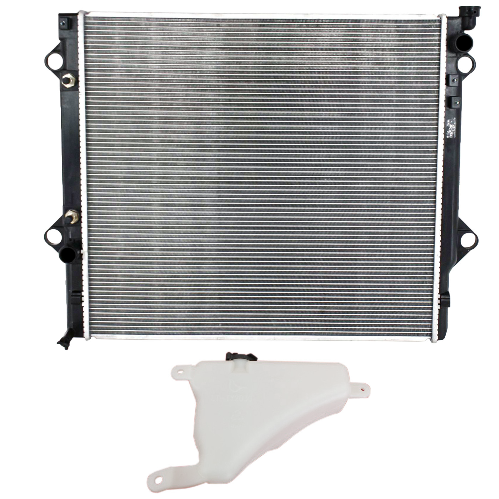 AM 4RUNNER 03-09 FJ CRUISER 07-09 RADIATOR 2 pc kit 6 Cyl 4.0L with Coolant Tank SKU KIT 120622-78 Partslink LX3014105 TO3010274 OEM 1647050140-1640031352