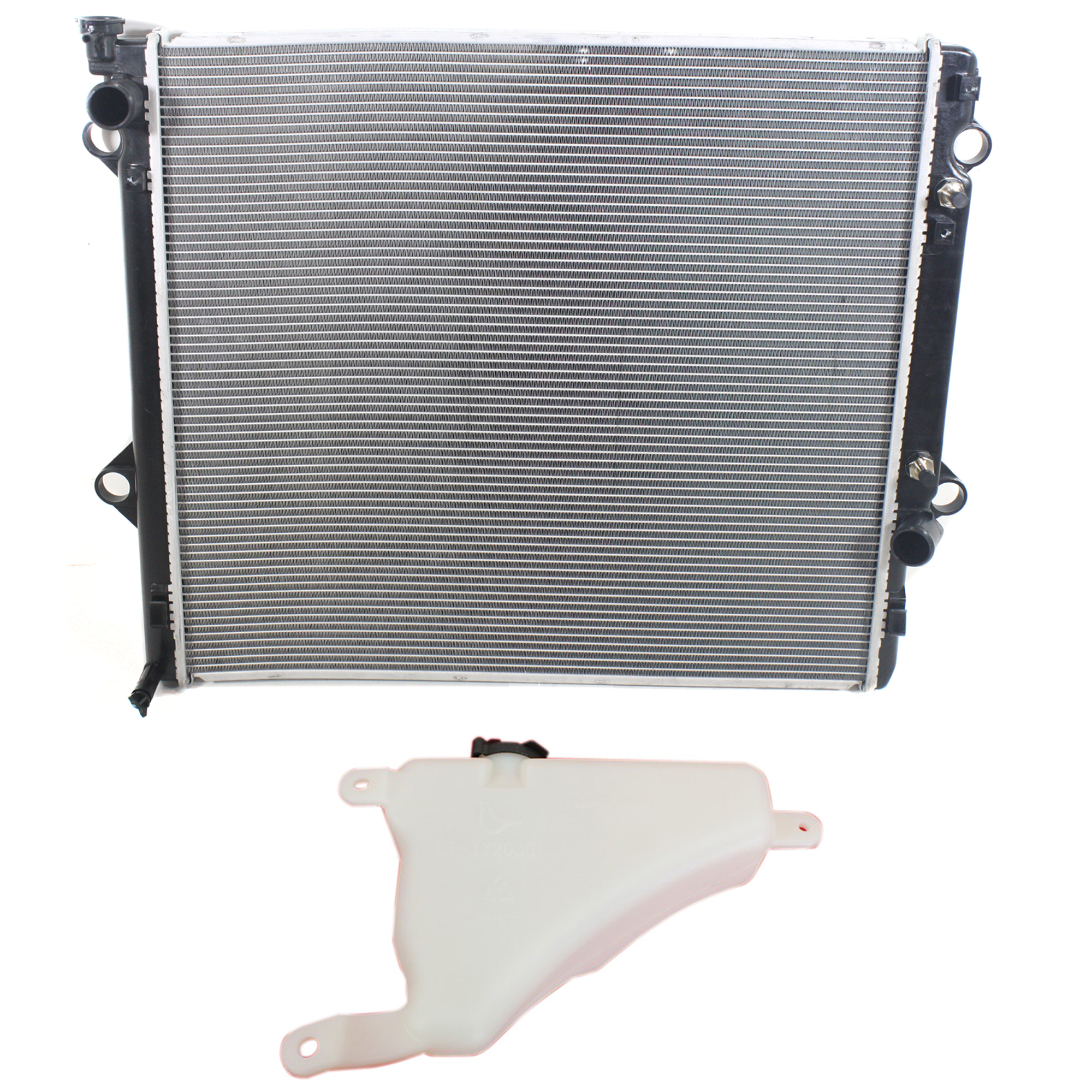AM 4RUNNER GX470-03-09 RADIATOR 2 pc kit 8 Cyl 4.7L with Coolant Tank SKU KIT 120622-79 Partslink LX3014105 TO3010275 OEM 1647050140-1640050300