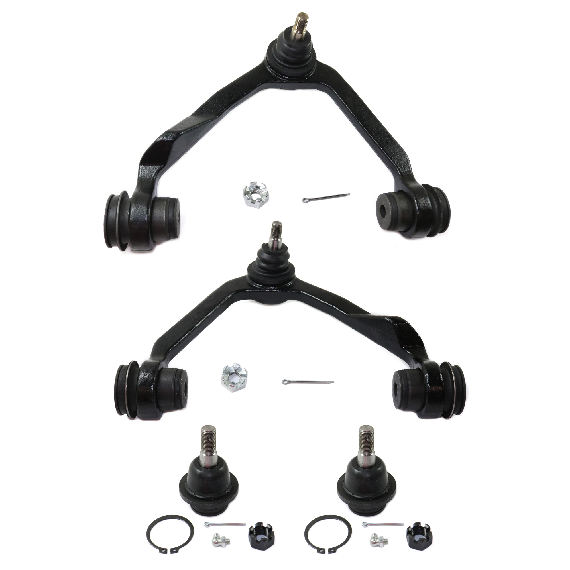 AM F SERIES 97-04 FRONT CONTROL ARM KIT RH AND LH Upper 4 pc Kit with Ball Joint SKU KIT 121015-09 OEM 104222-285019-1016769-2601460