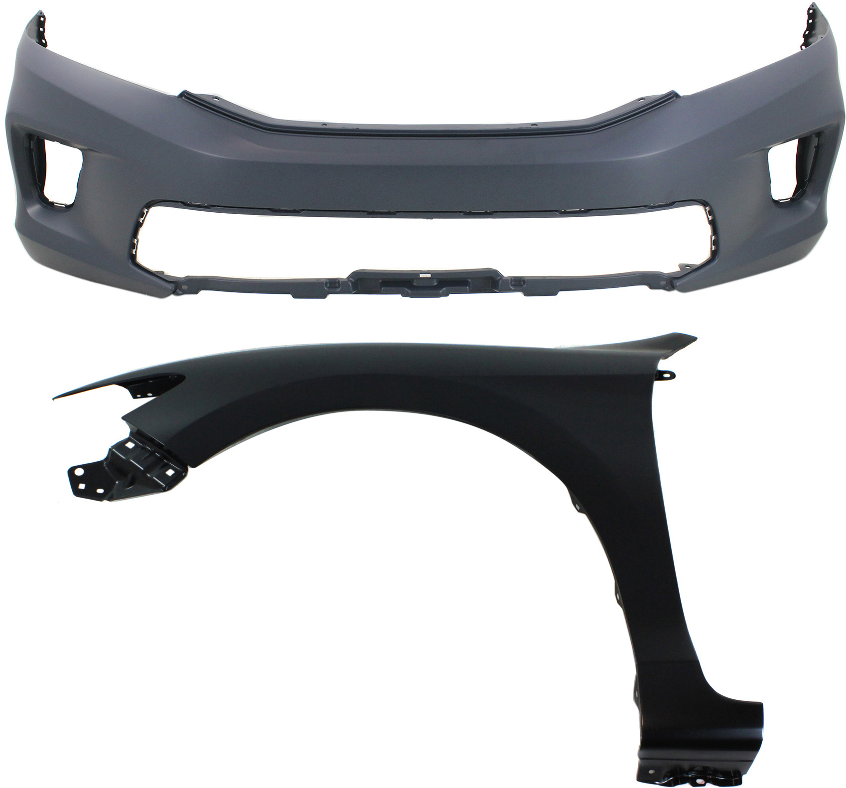 AM ACCORD 13-15 FRONT FENDER LH 2 pc Kit Includes Bumper Cover SKU KIT 121017-136 Partslink HO1240186 HO1000291 OEM 60261T3LA90ZZ 71101T3LA01ZZ