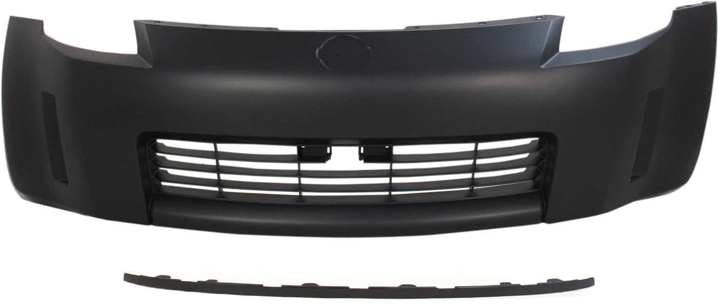 AM 350Z 03-05 FRONT BUMPER COVER 2 pc Kit w Valance SKU KIT 12116-01 Partslink NI1000201 NI1093101 OEM 62022CD040-96015CF40A