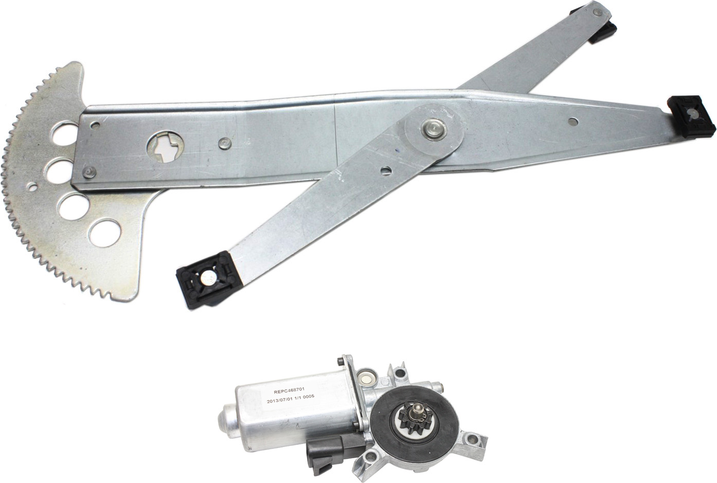 AM MONTANA 99-09 FRONT WINDOW REGULATOR MOTOR LH 2 pc kit with Window Regulator SKU KIT 121212-38 Partslink GM1357107 GM1350128 OEM 22702140-16629471