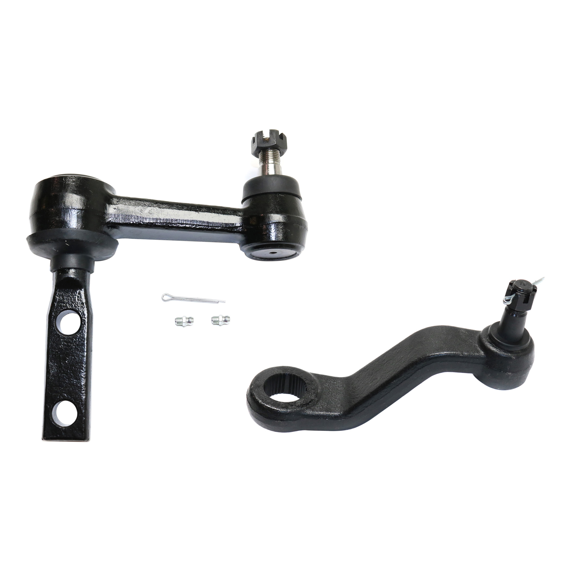 AM RAM 1500-94-99 RAM 2500 P U 94-98 FRONT SUSPENSION KIT 2 pc kit with Idler Arm and Pitman Arm SKU KIT 121212-9 OEM 190135-987003-2683688-4501100