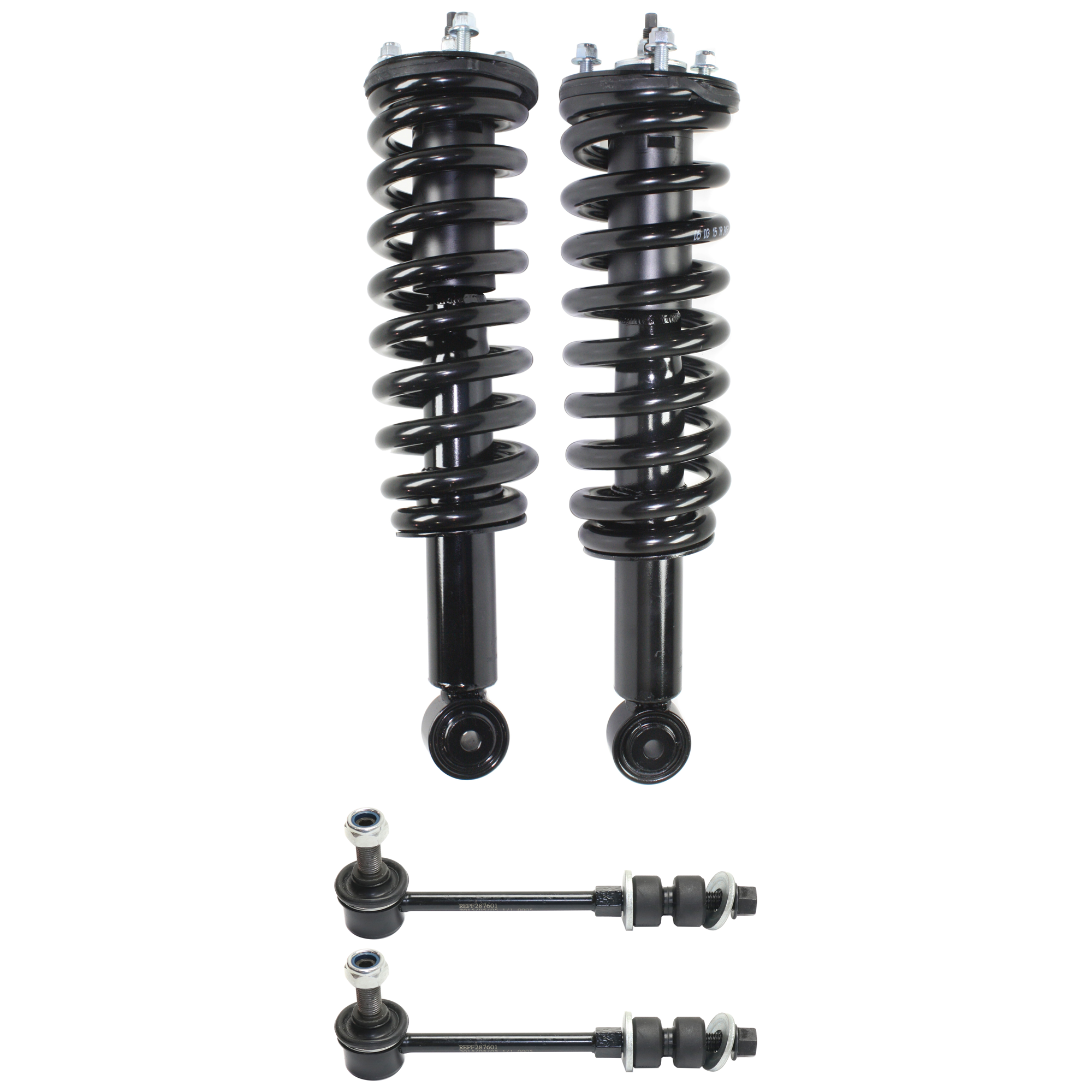 AM SEQUOIA 01-07 FRONT SUSPENSION KIT 4 pc Kit with Loaded Struts and Sway Bar Links SKU KIT 121218-12 OEM 11381-710099-815590-92140162-2