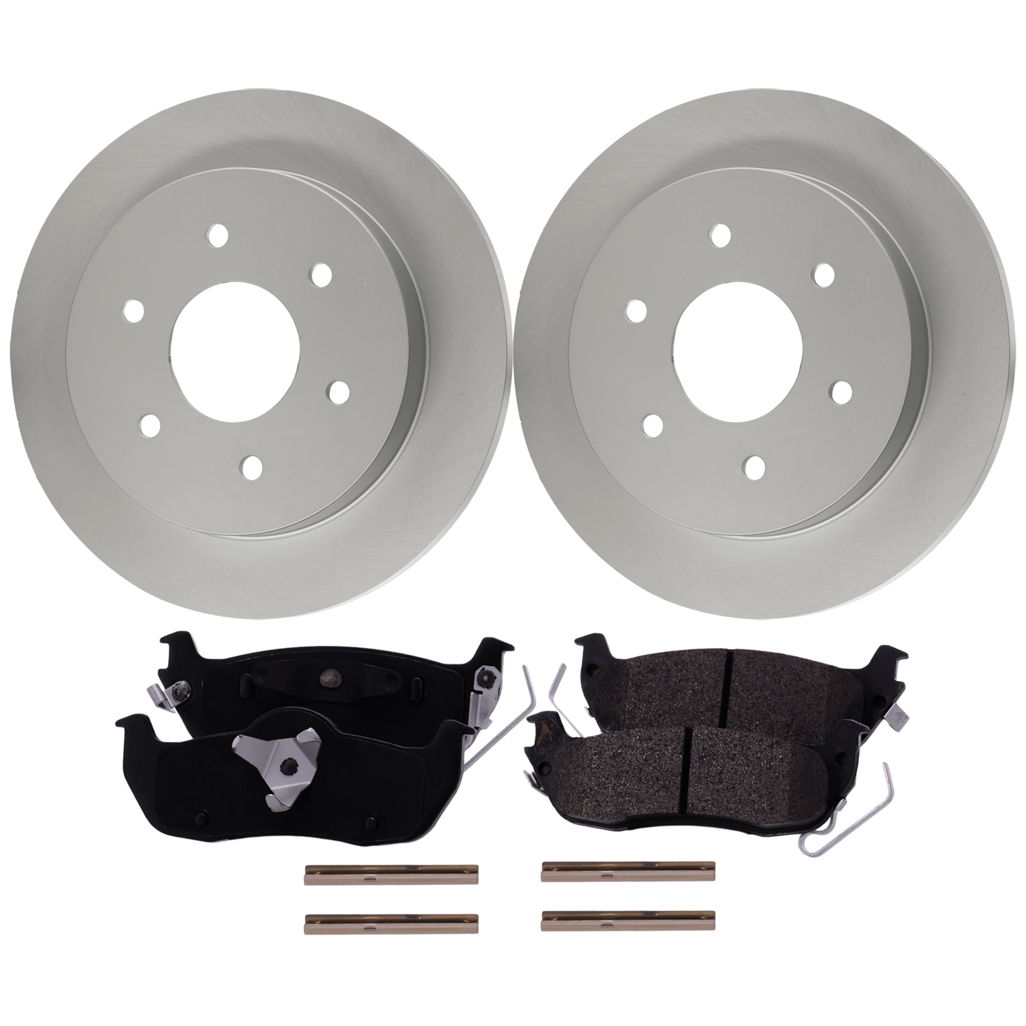 AM ARMADA 05-15 QX56-04-05 TITAN 04-15 REAR BRAKE DISC AND PAD KIT 4 pc kit SKU KIT 121325 AE202 OEM 432067S000 PFM 440607S025-4406
