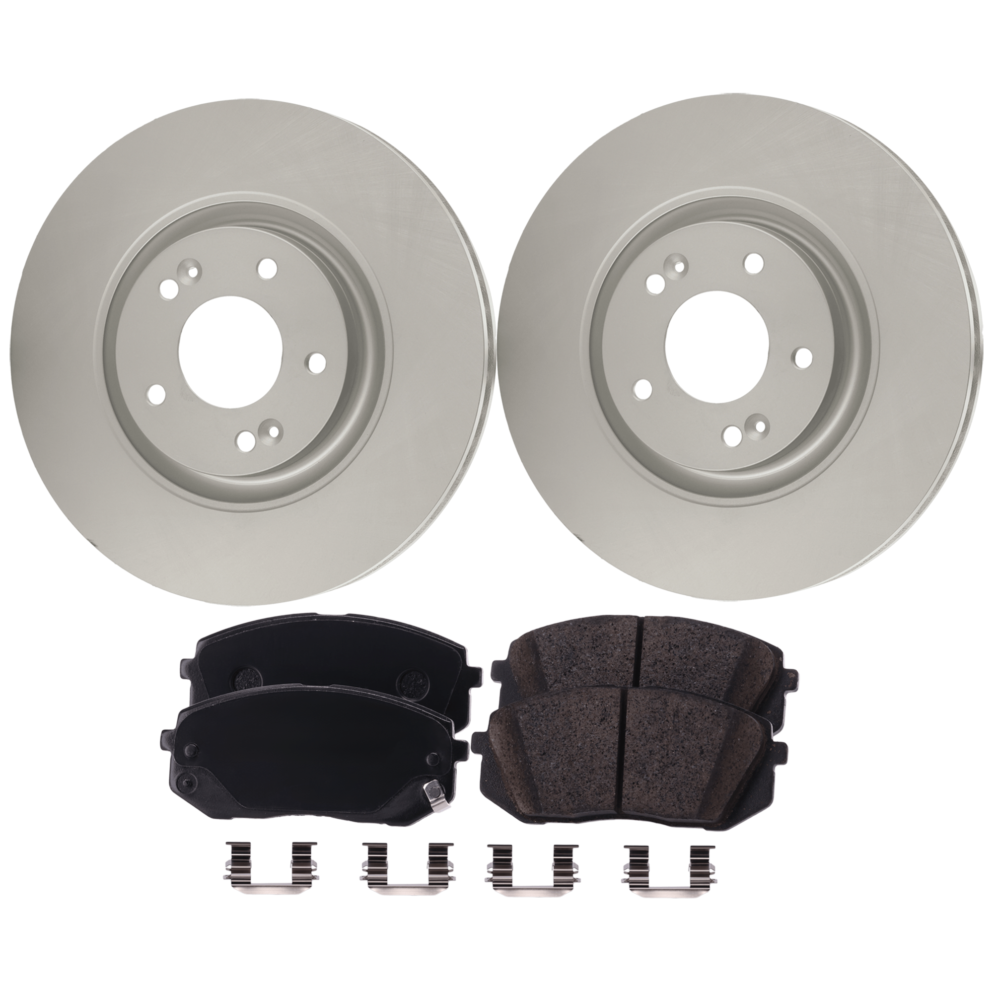 AM OPTIMA 16-20 SONATA 15-19 FRONT BRAKE DISC AND PAD KIT Plain Surface 5 Lugs 4 pc kit SKU KIT 121325 AE30 OEM 517122T000 PFM 58101B2A30-5810