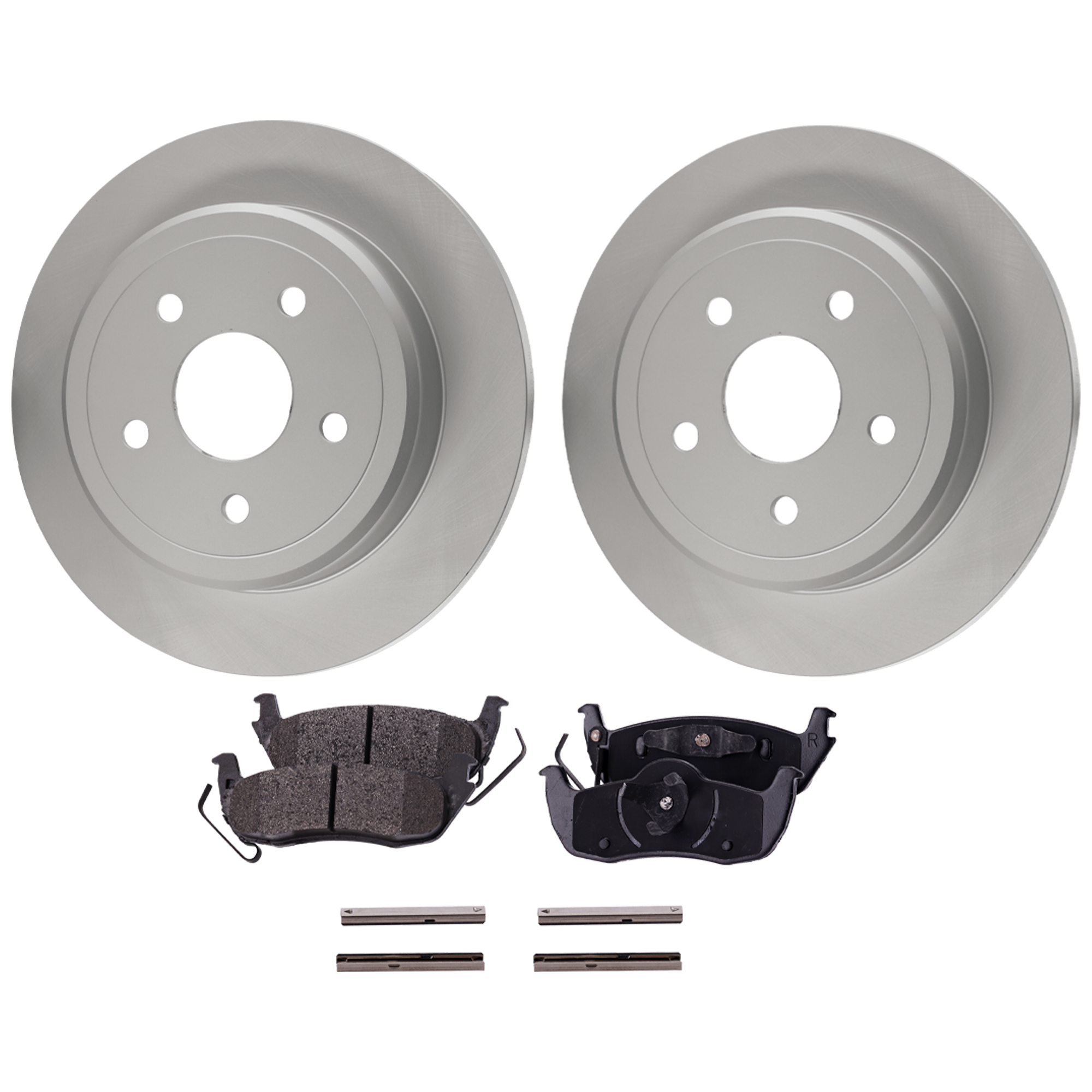 AM COMMANDER 06-10 GRAND CHEROKEE 05-10 REAR BRAKE DISC AND PAD KIT 4 pc kit SKU KIT 121325 AE31 OEM 52089275AB PFM 5080871AA 50808