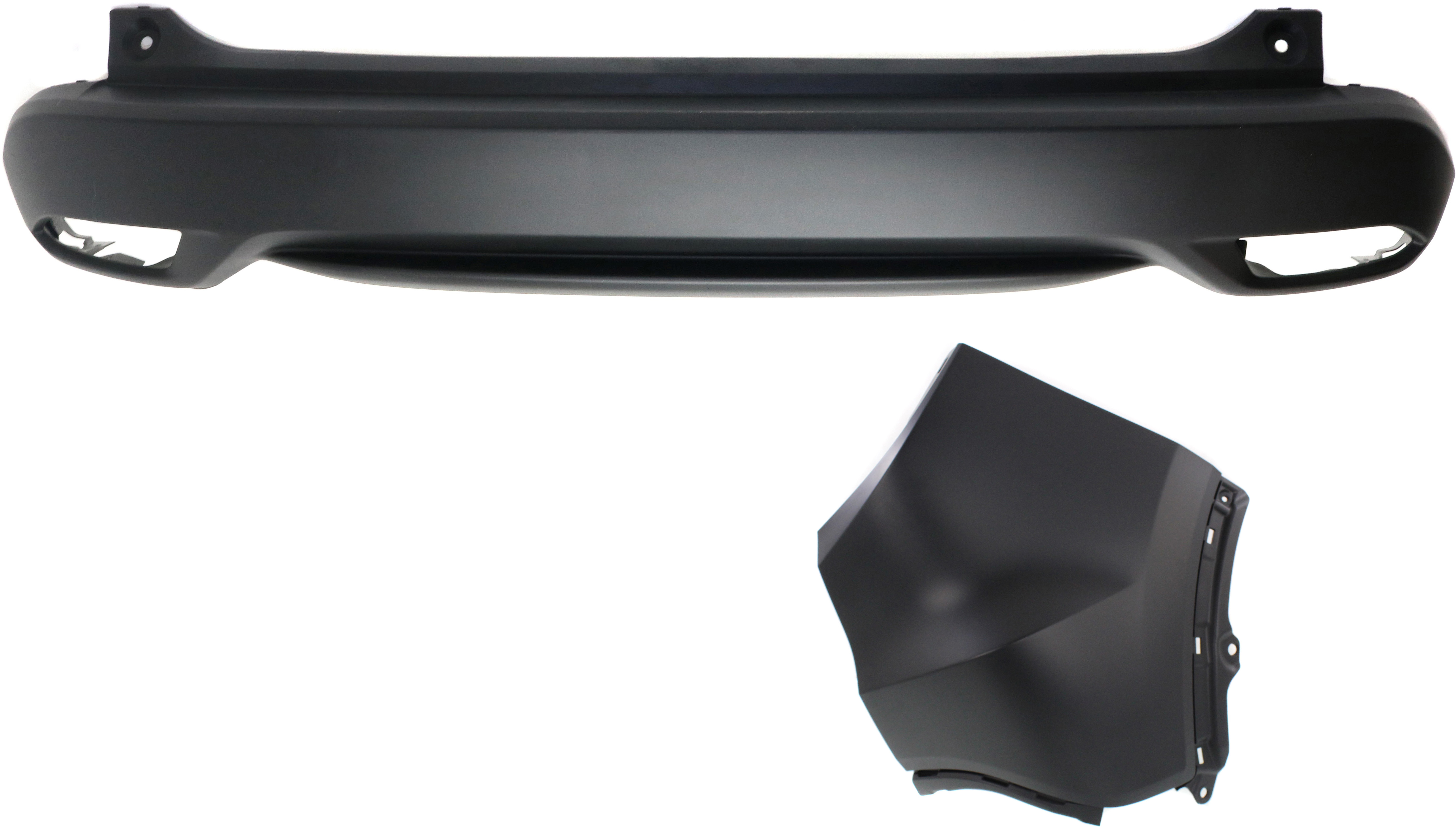 AM HR V 16-18 REAR BUMPER COVER 2 pc Kit with Bumper End SKU KIT 121518-61 Partslink HO1100289 HO1117103 OEM 04715T7WA90-04717T7WA90ZZ
