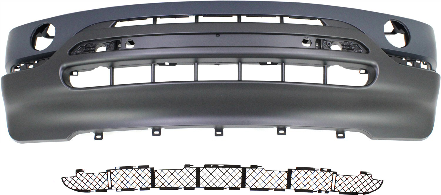 AM X5-00-03 FRONT BUMPER COVER 2 pc Kit with Bumper Grille SKU KIT 121717-02 Partslink BM1000134 BM1036145 OEM 51117027036-51117005800