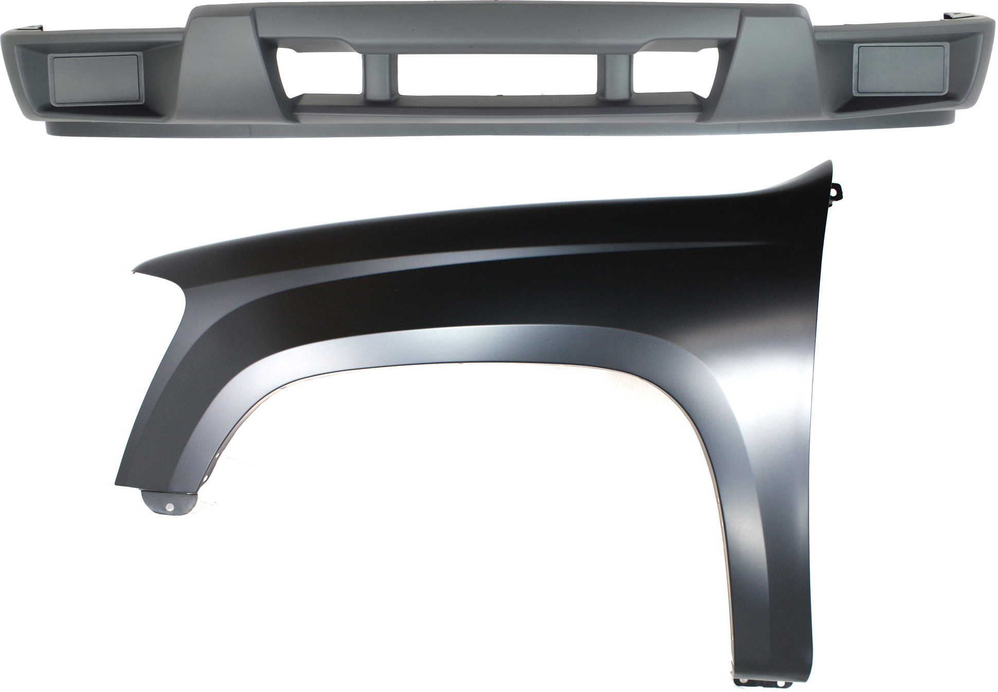 AM CANYON COLORADO 04-12 FRONT FENDER LH 2 pc Kit Includes Bumper Cover SKU KIT 121717-20 Partslink GM1240307 GM1000723 OEM 20821151-12335806