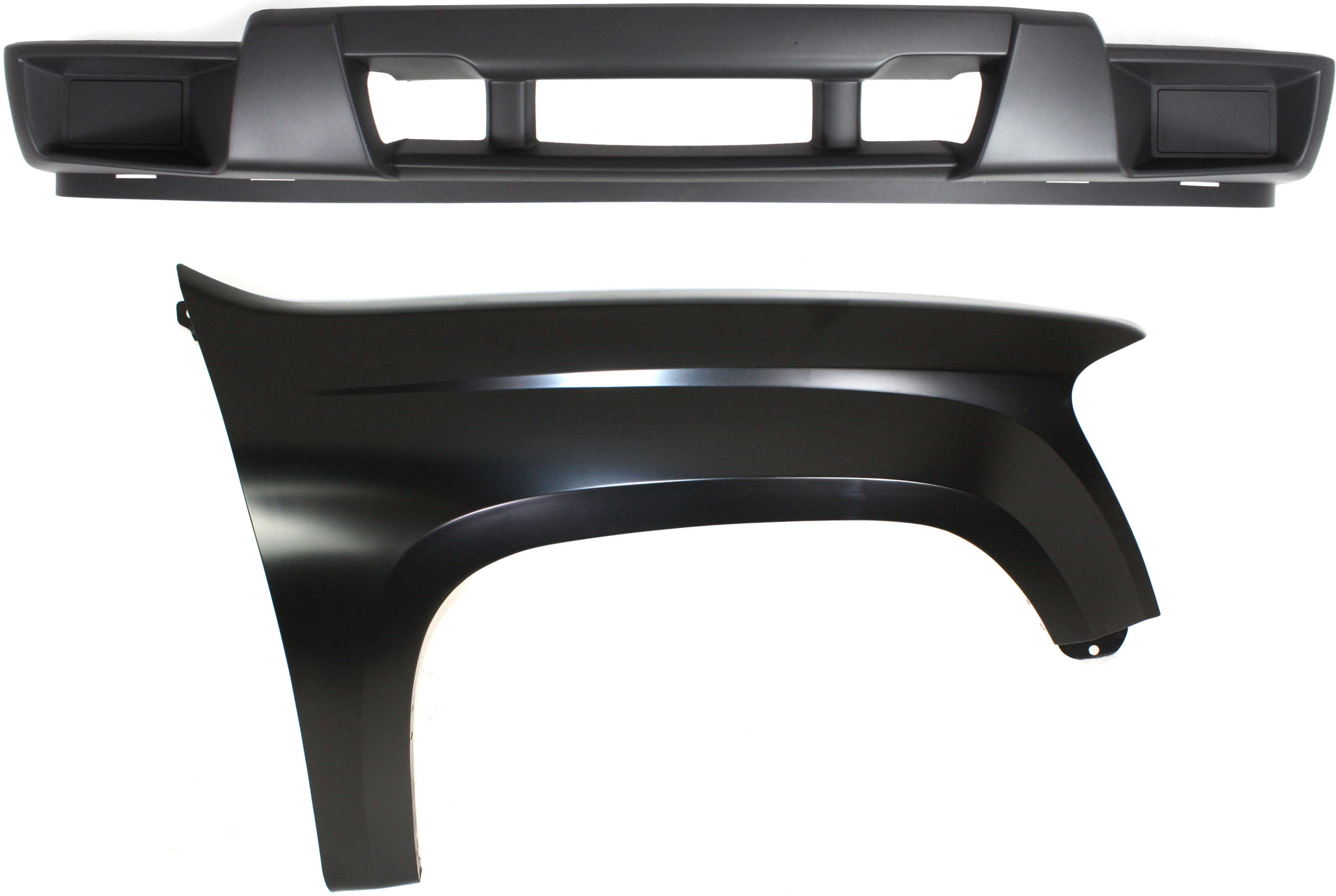AM COLORADO CANYON 04-12 FRONT BUMPER COVER 2 pc Kit with Fender CAPA SKU KIT 121717-26 Partslink GM1000723C GM1241307C OEM 12335806-20821152