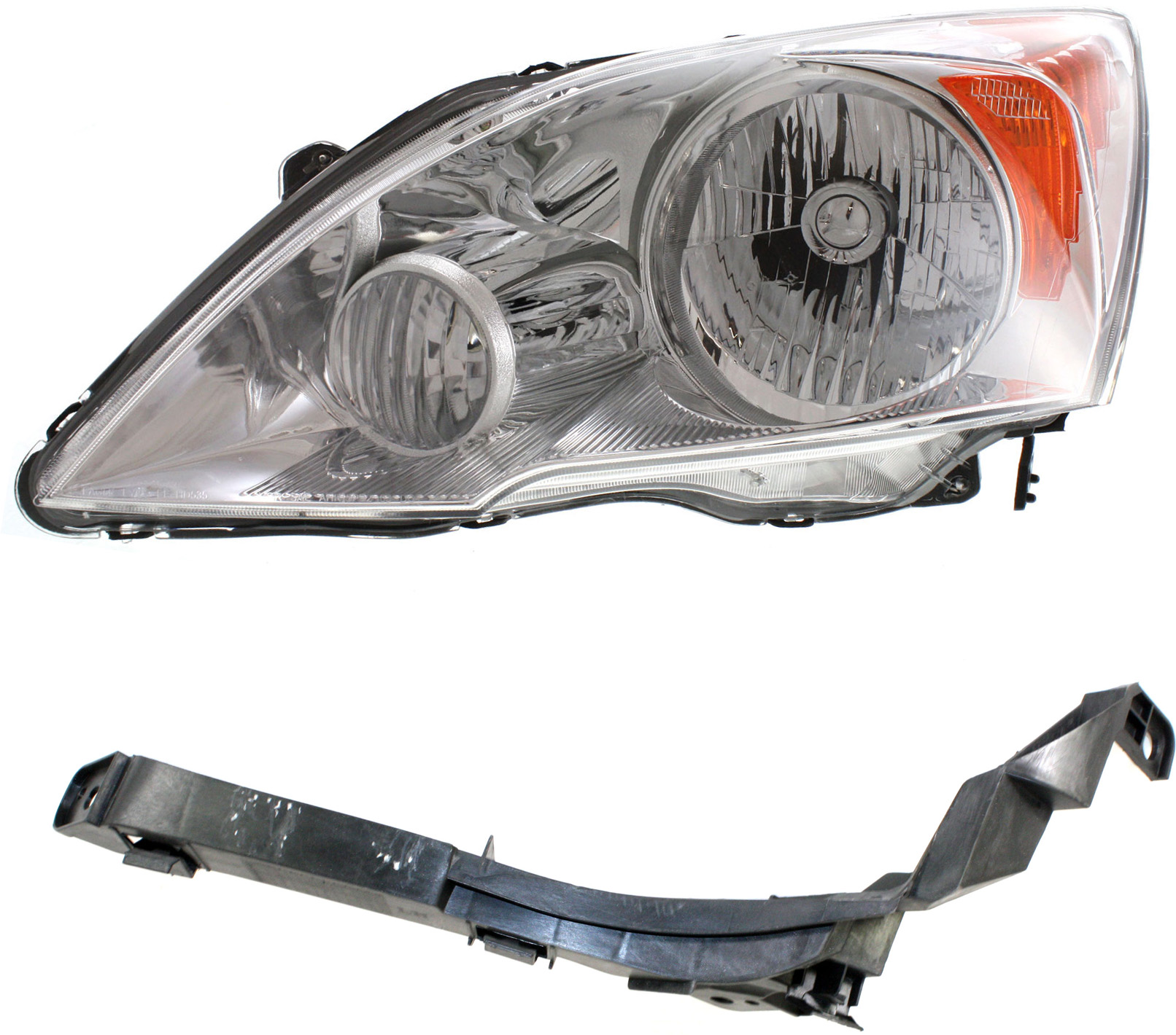 AM CR V 07-11 HEAD LAMP LH without Bulb 2 pc Kit with Headlight Bracket SKU KIT 122018-04 Partslink HO2502129 HO1088113 OEM 33151SWAA01-71190SXSA00