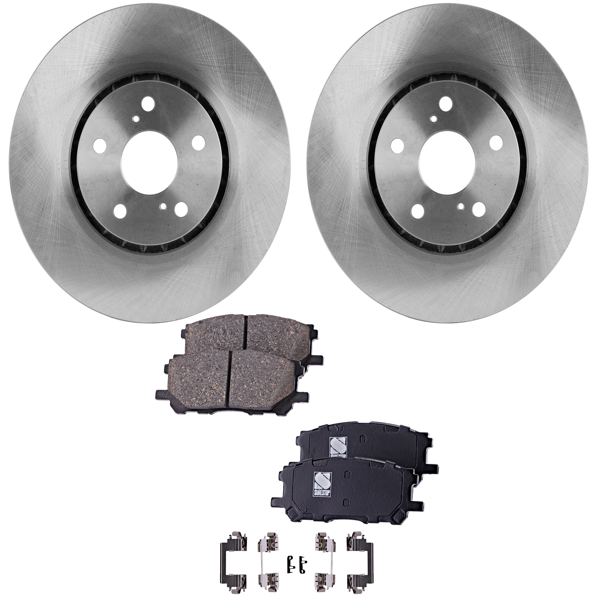 AM RX330-04-06 RX350-07-09 FRONT BRAKE DISC AND PAD KIT 4 pc Kit SKU KIT 122024 C132 OEM 4351248081-0446548100