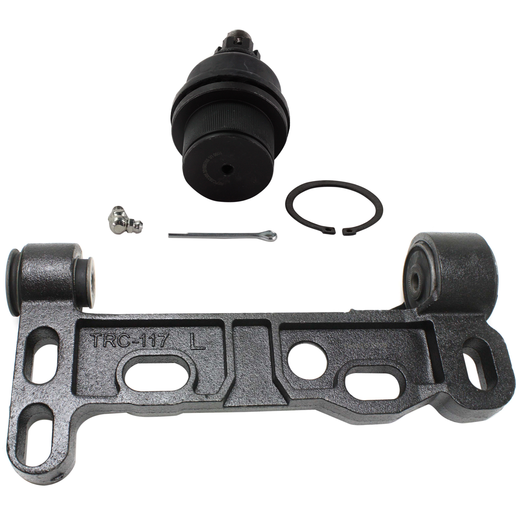 AM TRAILBLAZER ENVOY 02-09 FRONT CONTROL ARM BRACKET LH Lower 2 pc Kit with Ball Joint SKU KIT 122024 C191 OEM 104335-2601560-5051296-2215731