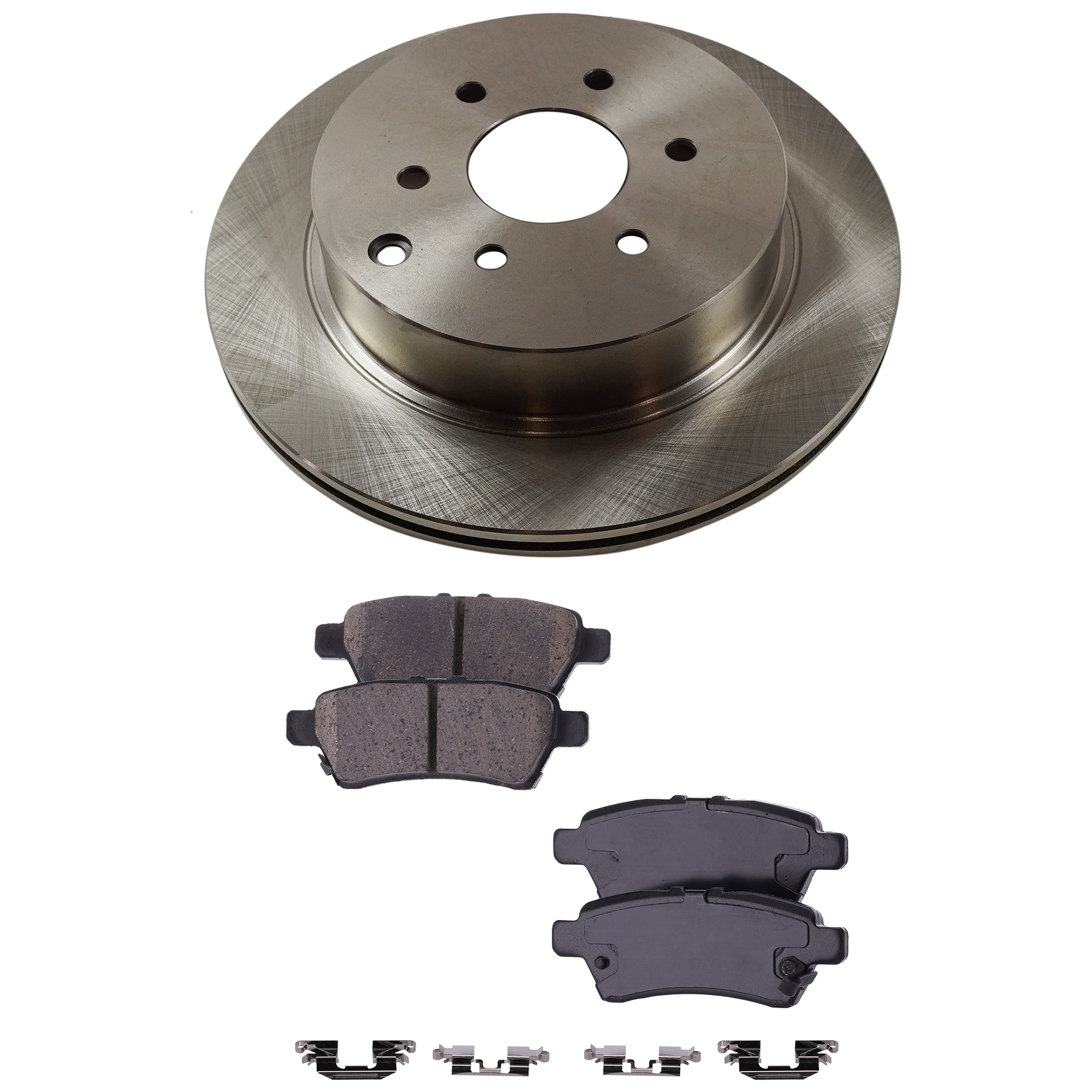 AM PATHFINDER 05-12 REAR BRAKE DISC AND PAD KIT 2 Wheel Set From 8-2004 SKU KIT 122024 C282 OEM 43206EA000-43206ET000-43206EB3