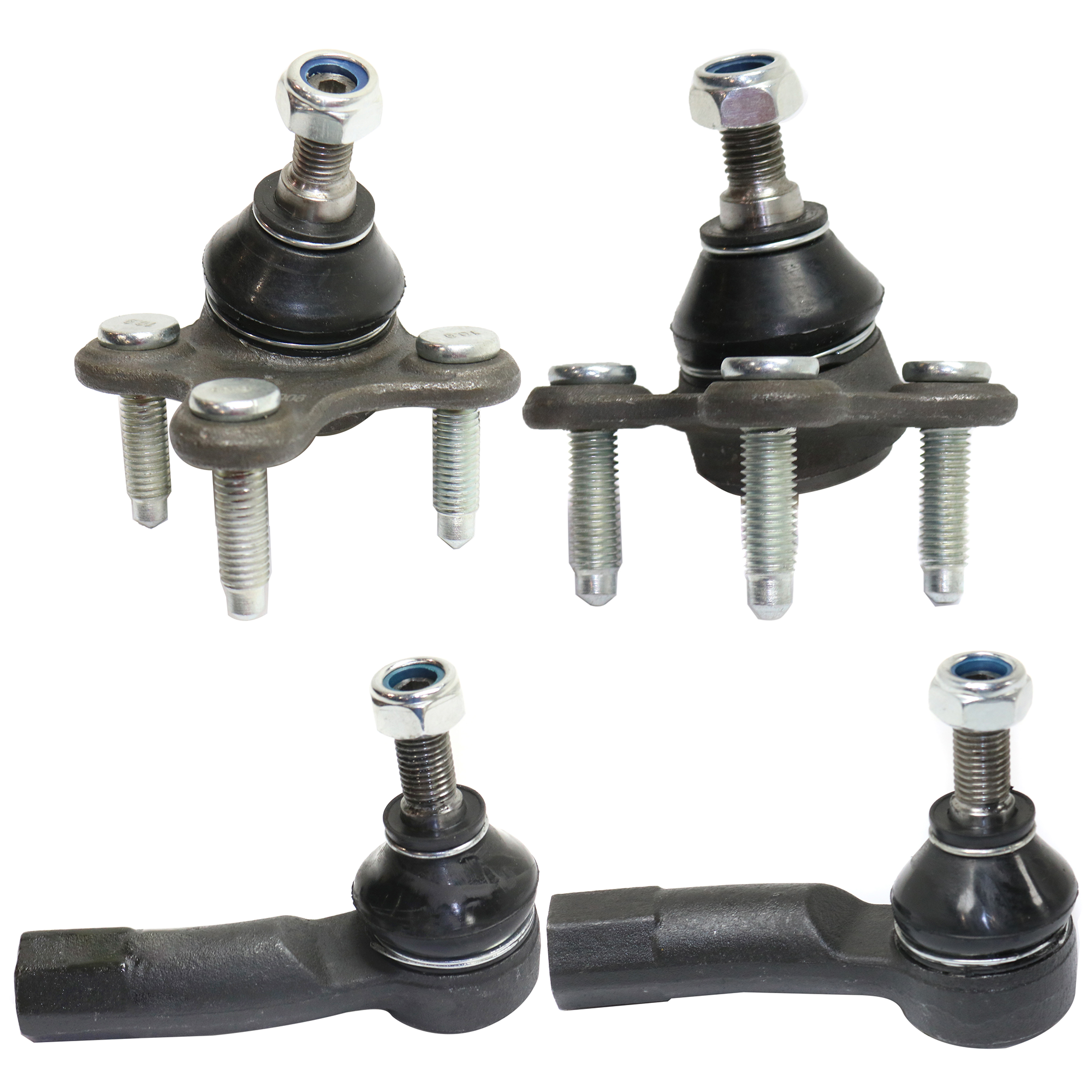AM JETTA 05-18 GTI 06-14 FRONT BALL JOINT RH AND LH Lower 5 pc kit with Tie Rod End SKU KIT 122024 C289 OEM 1015971-2601618-5051338-1K0407