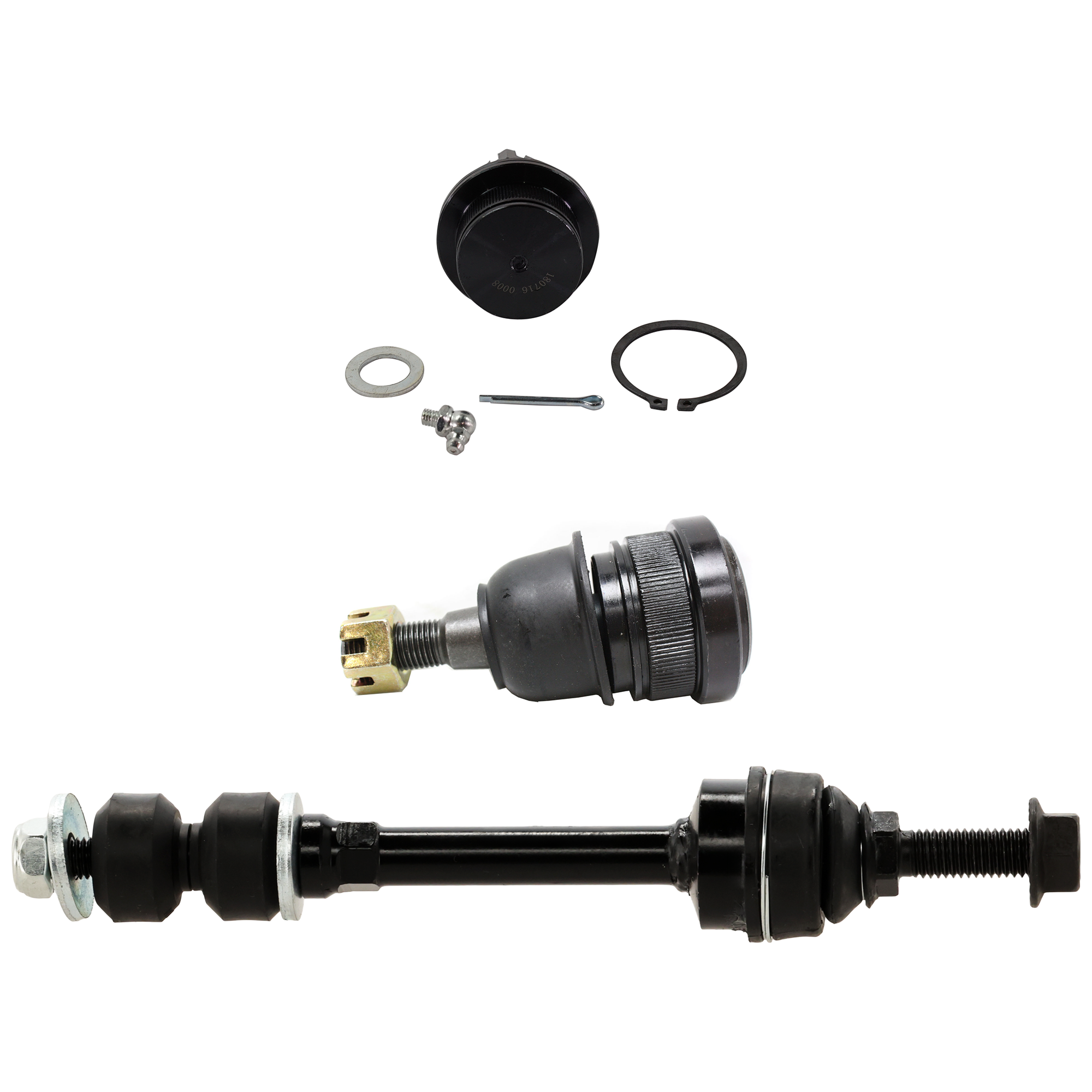 AM RAM 1500-06-12 FRONT BALL JOINT RH AND LH Upper and Lower 6 pc kit with Sway Bar Link SKU KIT 122024 C308 OEM 104333-2601556-5051294-45D2294