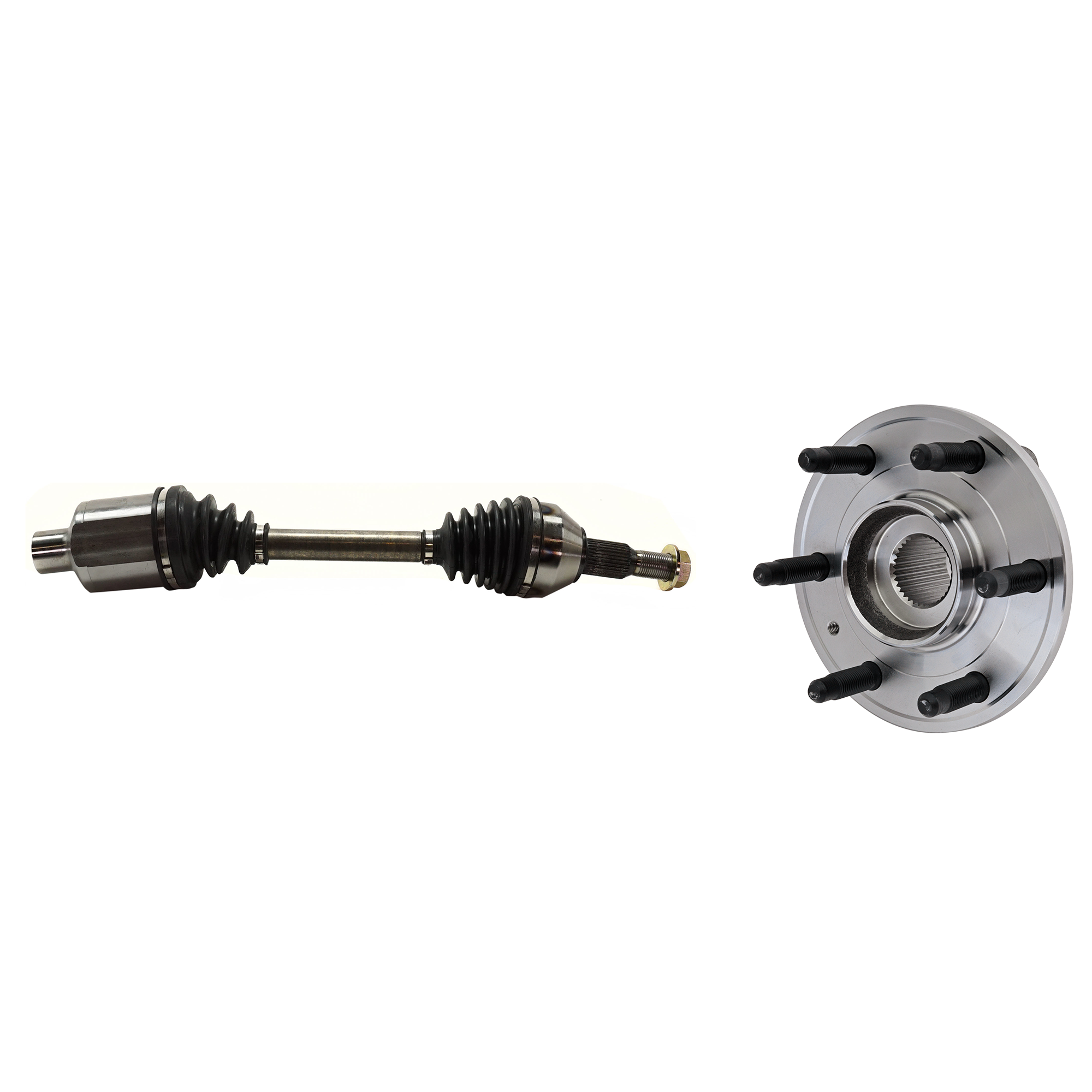 AM ACADIA 07-16 ENCLAVE 08-17 FRONT CV AXLE ASSEMBLY RH 2 pc kit with Wheel Hub SKU KIT 122024 C349 OEM 22756832