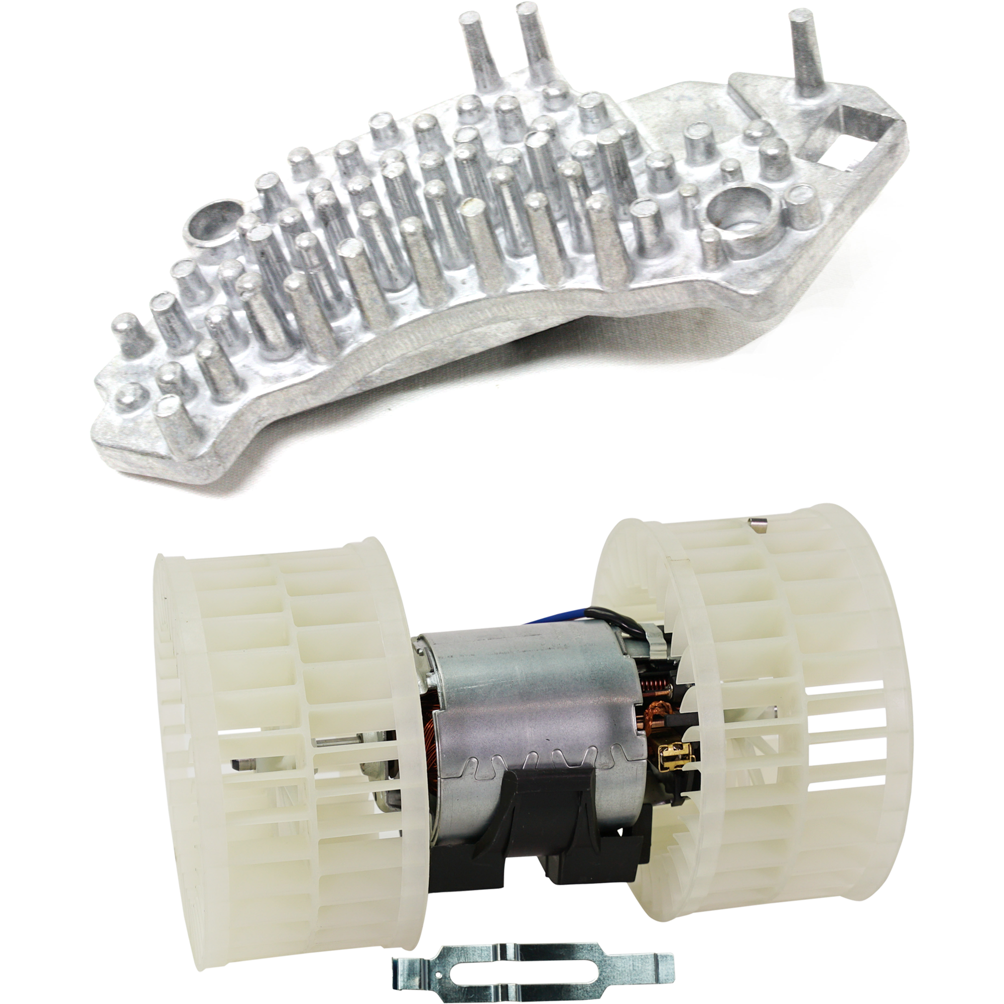 AM E CLASS 94-95 BLOWER MOTOR 2 pc kit w Blower Motor Resistor SKU KIT 122024 C35 OEM 1248200608 OE0008308208-210821