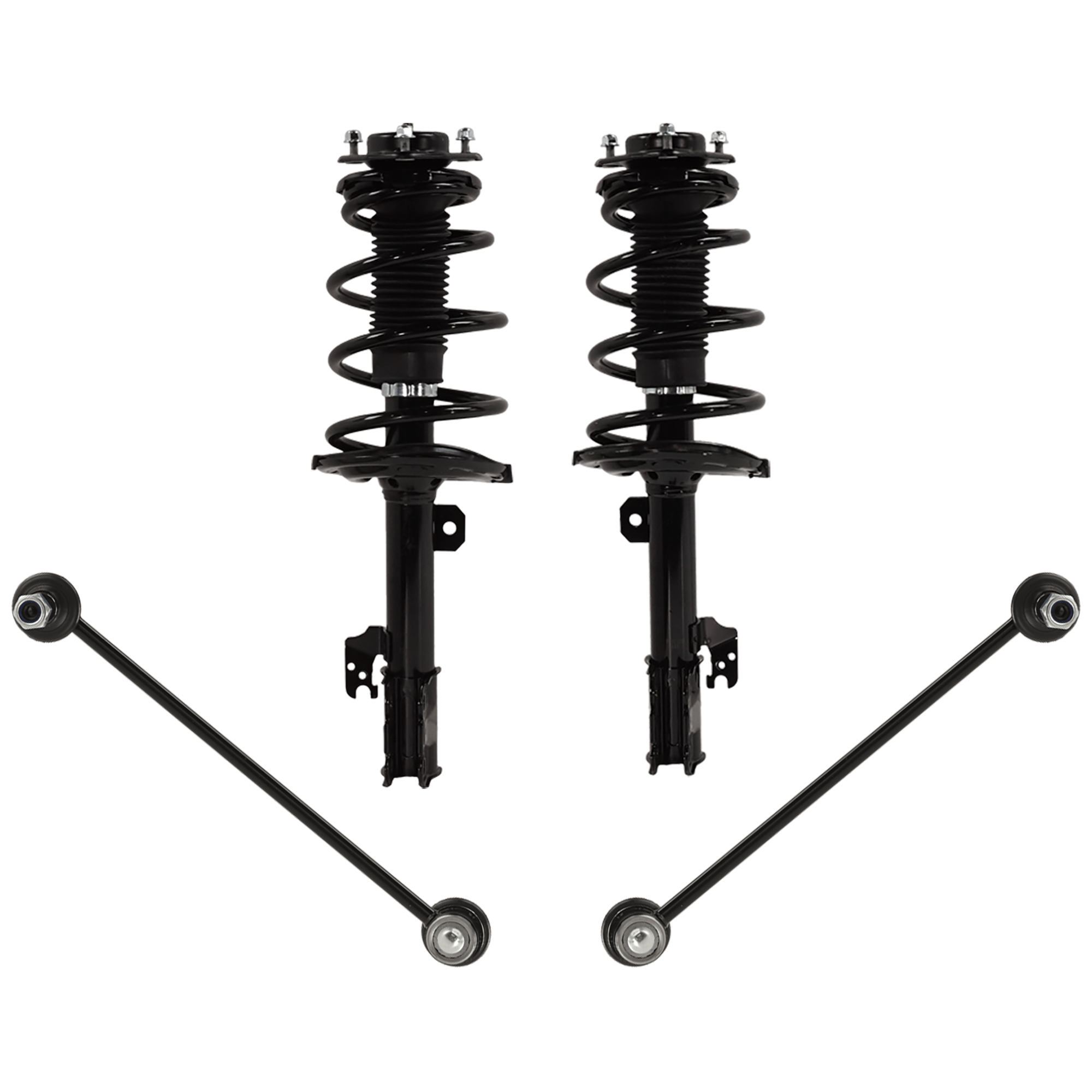 AM SIENNA 11-14 FRONT SUSPENSION KIT 4 pc kit with Shock Absorber and Strut Assembly and Sway Bar Link SKU KIT 122024 C434 OEM SR4425-2333491R 4851009Z90-173