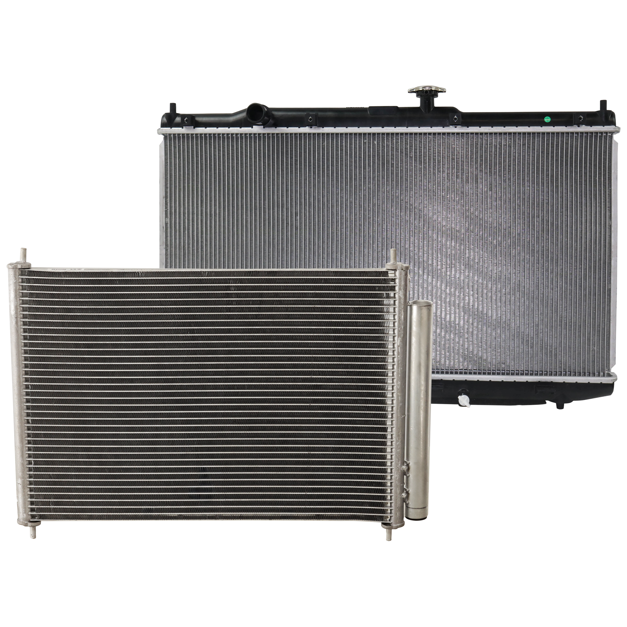 AM ACCORD 14-17 RADIATOR Hybrid Plug in Models 14-14-2 pc kit with A C Condenser SKU KIT 122024 C47 Partslink HO3010238 HO3030160 OEM 190105K0A02-80110T3VA01