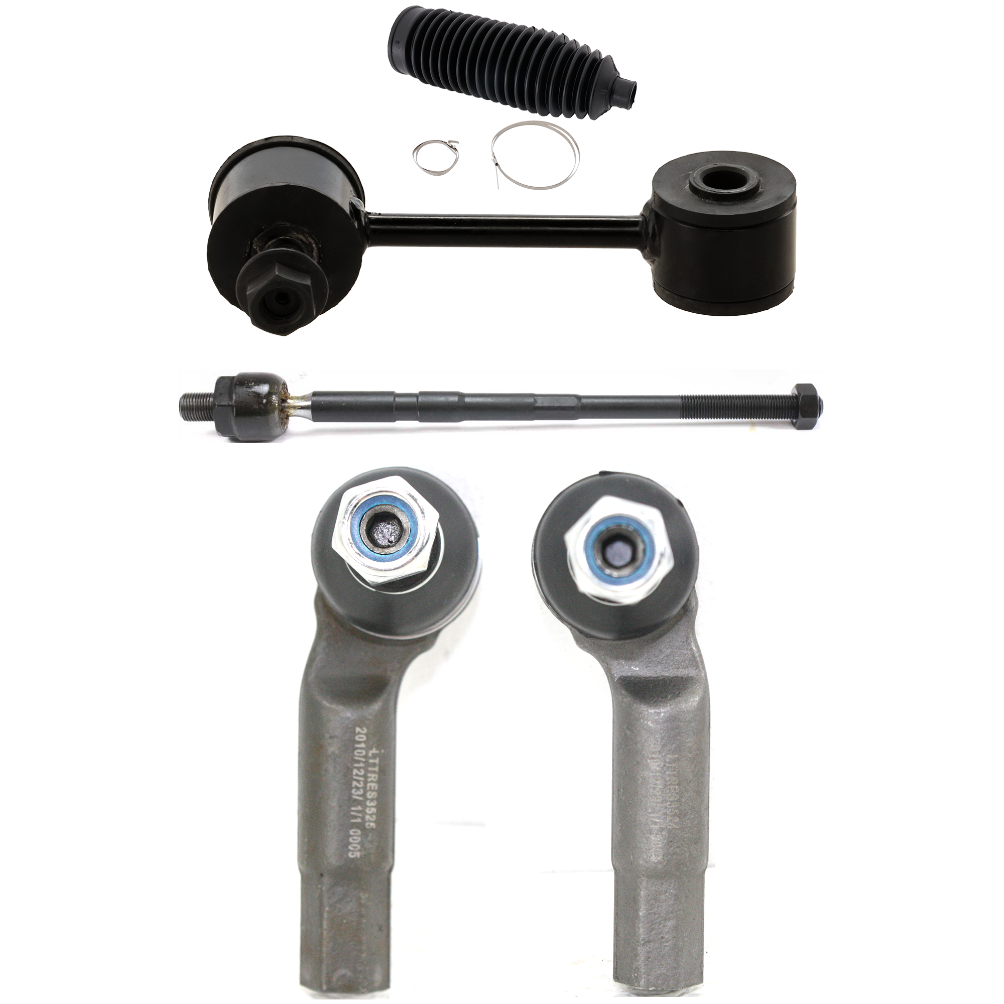 AM BEETLE 00-01 GOLF 99-02 FRONT SUSPENSION KIT 8 pc Kit with Steering Rack Boot and Sway Bar Link SKU KIT 122024 C488 OEM 1014913-2693226-4011889-1J0422