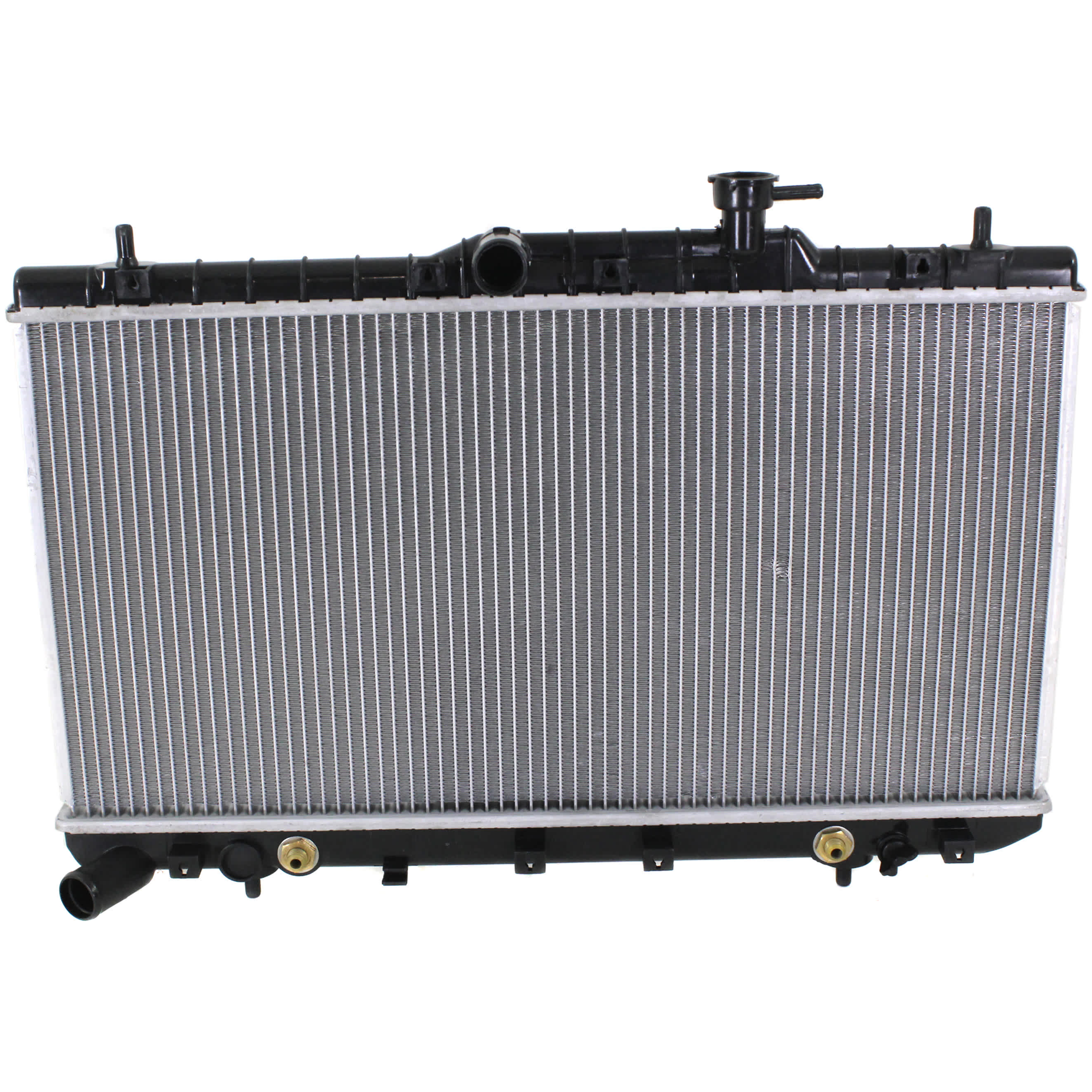 AM ACCENT 01-06 RADIATOR 1.6L Auto Trans Hatchback Sedan 2 pc kit with A C Condenser SKU KIT 122024 C48 Partslink HY3010146 HY3030131 OEM 2531025151-9760625500