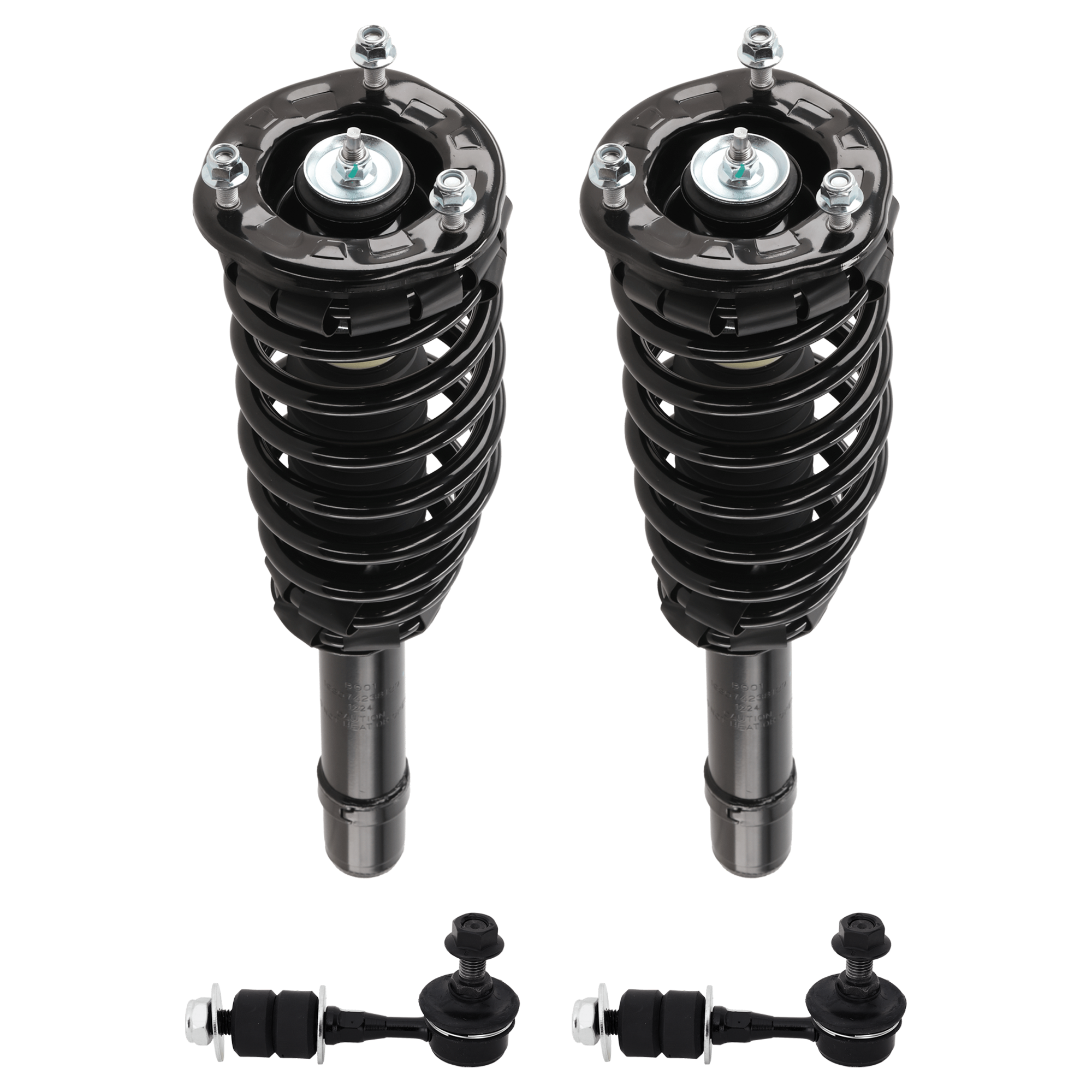 AM MAGENTIS OPTIMA 01-06 FRONT FULLY LOADED STRUT RH AND LH Gas Charged Twin tube 4 pc kit with Sway Bar Link SKU KIT 122024 C532 OEM 5461138600-1014998-1014999-101