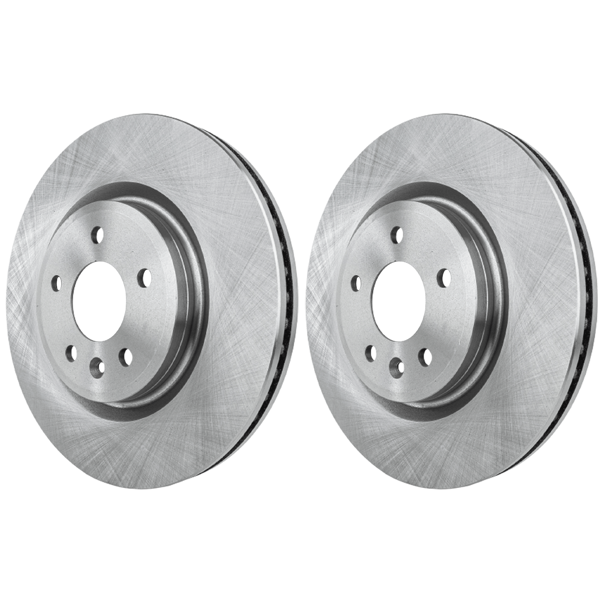 AM EXPLORER FLEX 11-19 FRONT BRAKE DISC AND PAD KIT 2 Wheel Set Plain Surface Vented 5 Lugs SKU KIT 122024 C552 OEM CB5Z1125A BB5Z2001A BB5Z2001B